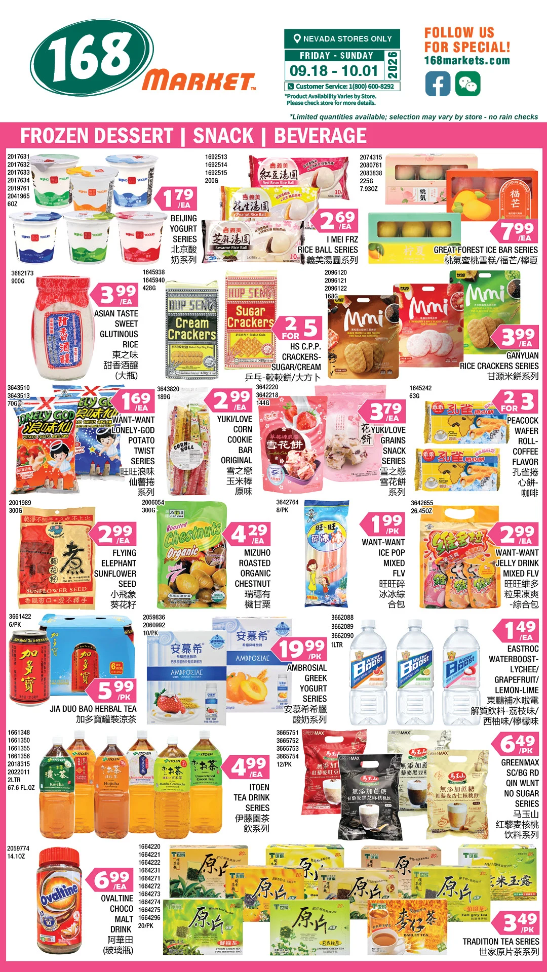 168 Market Las Vegas 168 Market Las Vegas Weekly Flyer - Page 4
