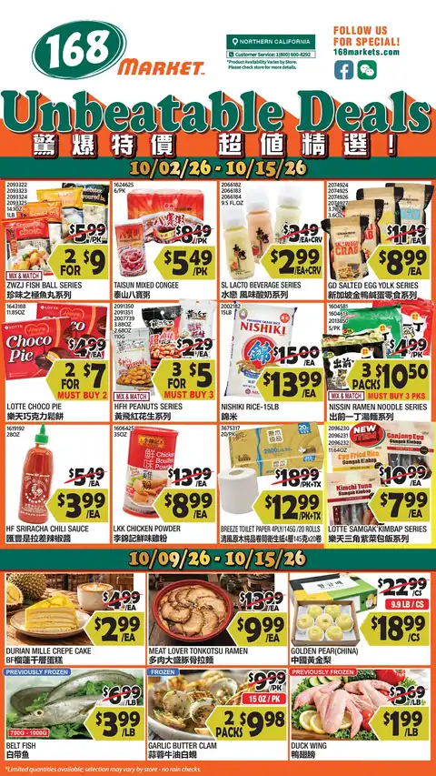 168 Market Northern California Weekly Flyer