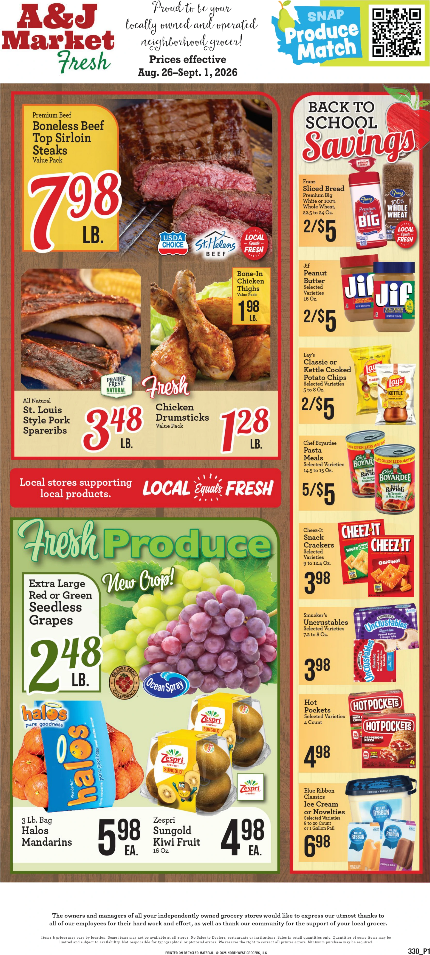 A & J Market A & J Market Weekly Ad - Page 1