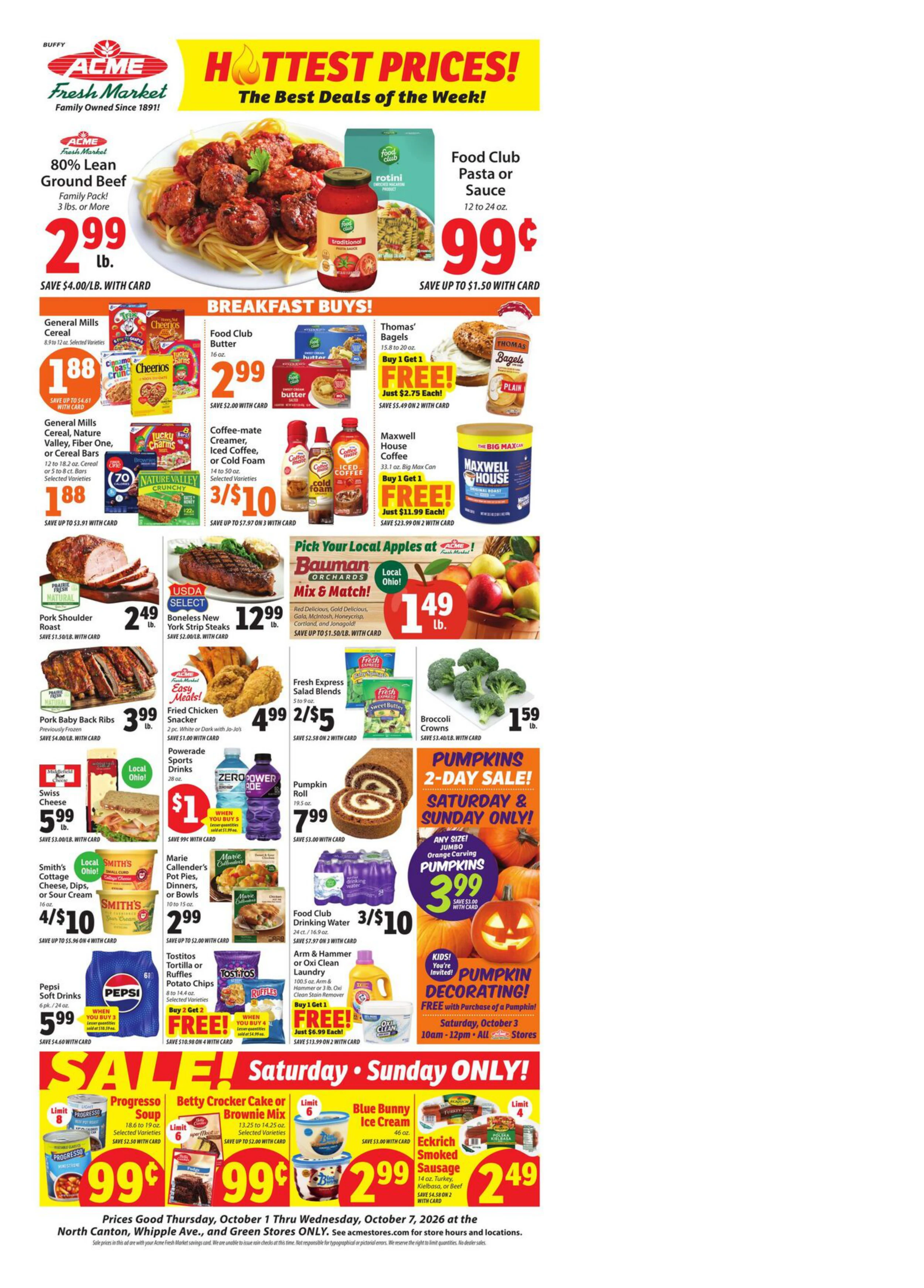 Acme Fresh Market Weekly Ad - Page 1