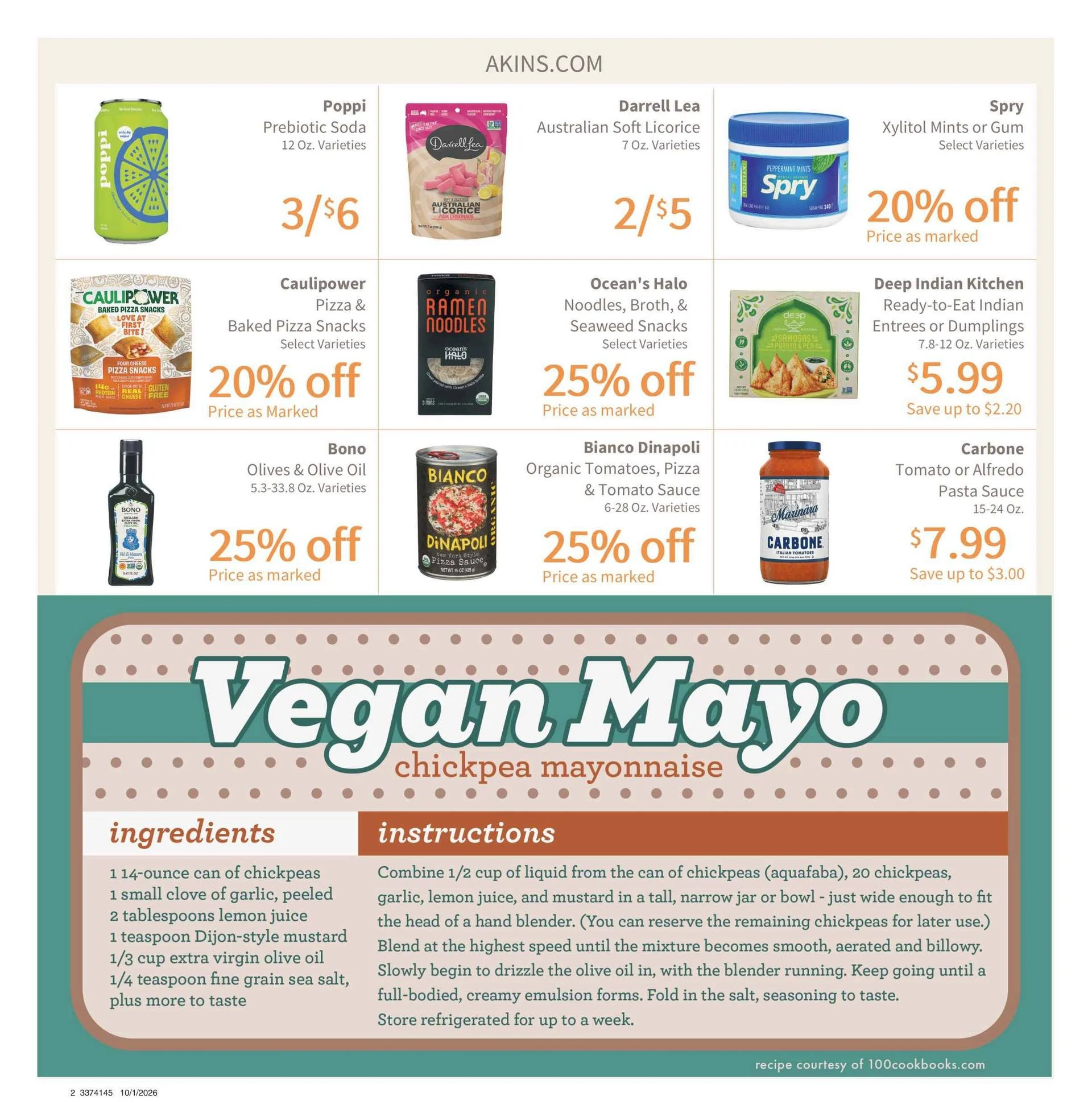 Akin's Natural Foods Monthly Ad 9/30/2026 - 10/31/2026 - Page 2