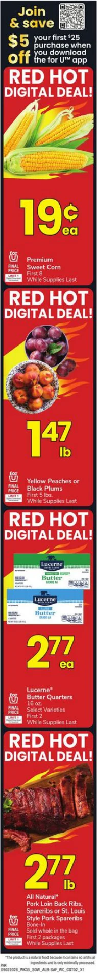 Albertsons Southwest Weekly Ad - Page 1