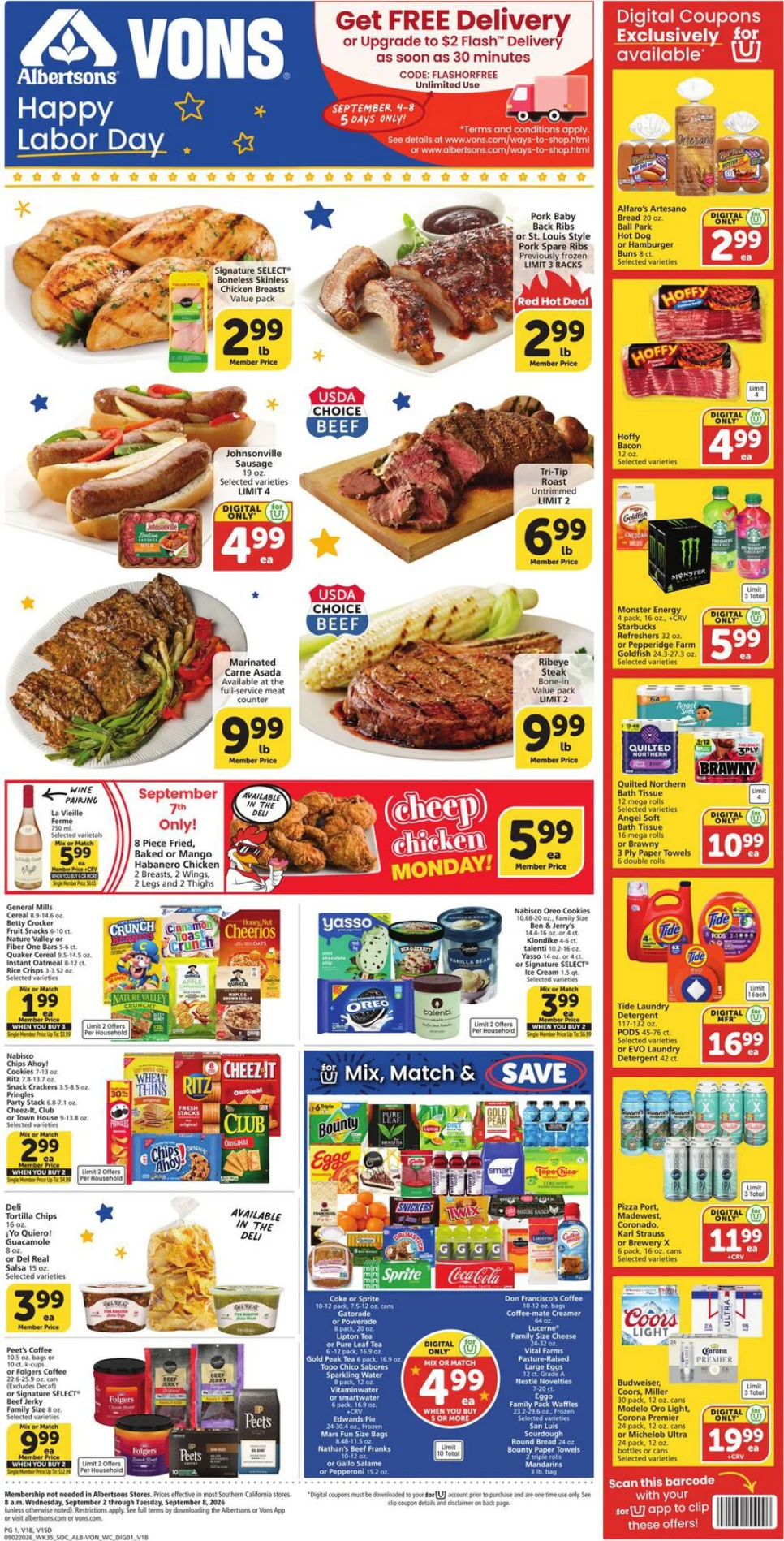 Albertsons West Coast Weekly Ad - Page 1