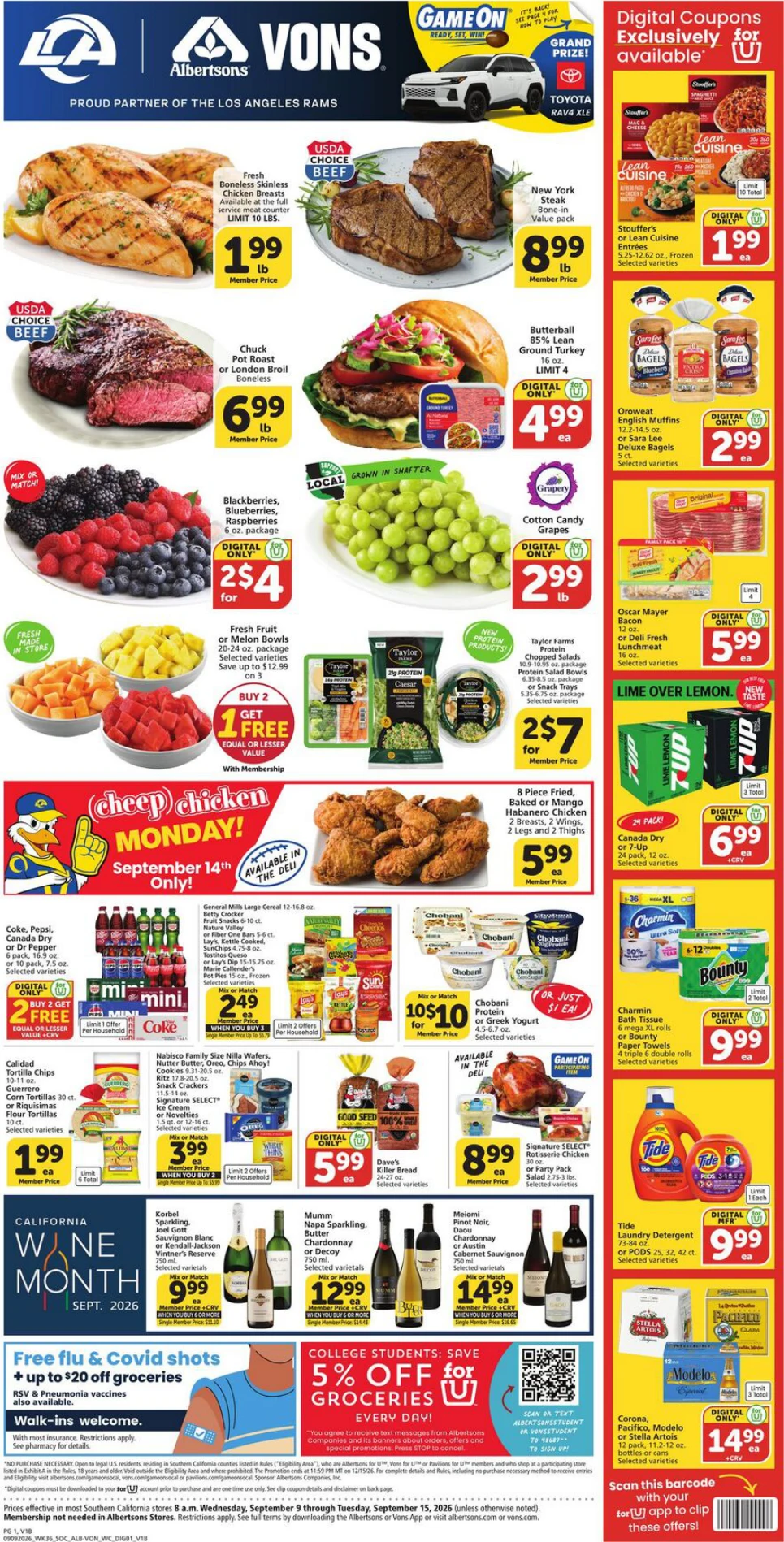 Albertsons West Coast Weekly Ad - Page 1