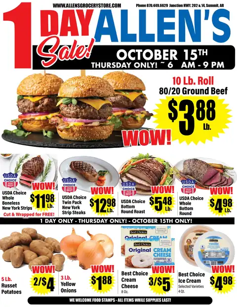 October 1 Day Sale  Ad