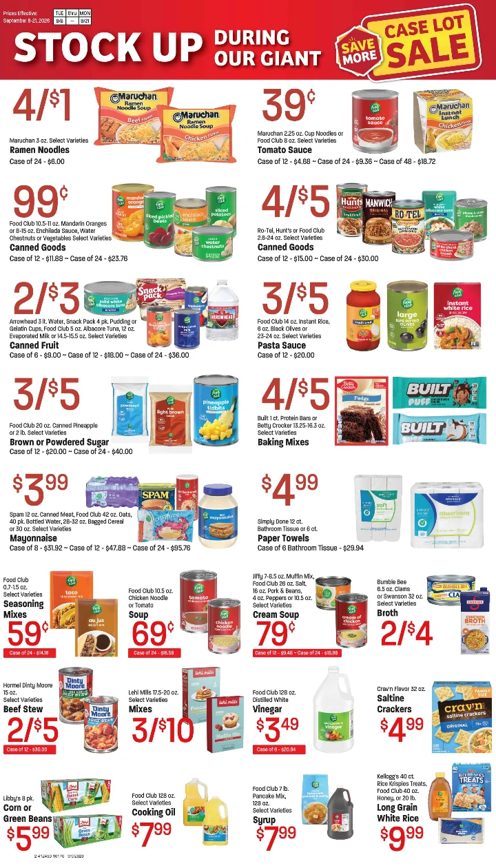 Al's Food Town Caselot ad of September 8 - 21, 2026 - Page 2
