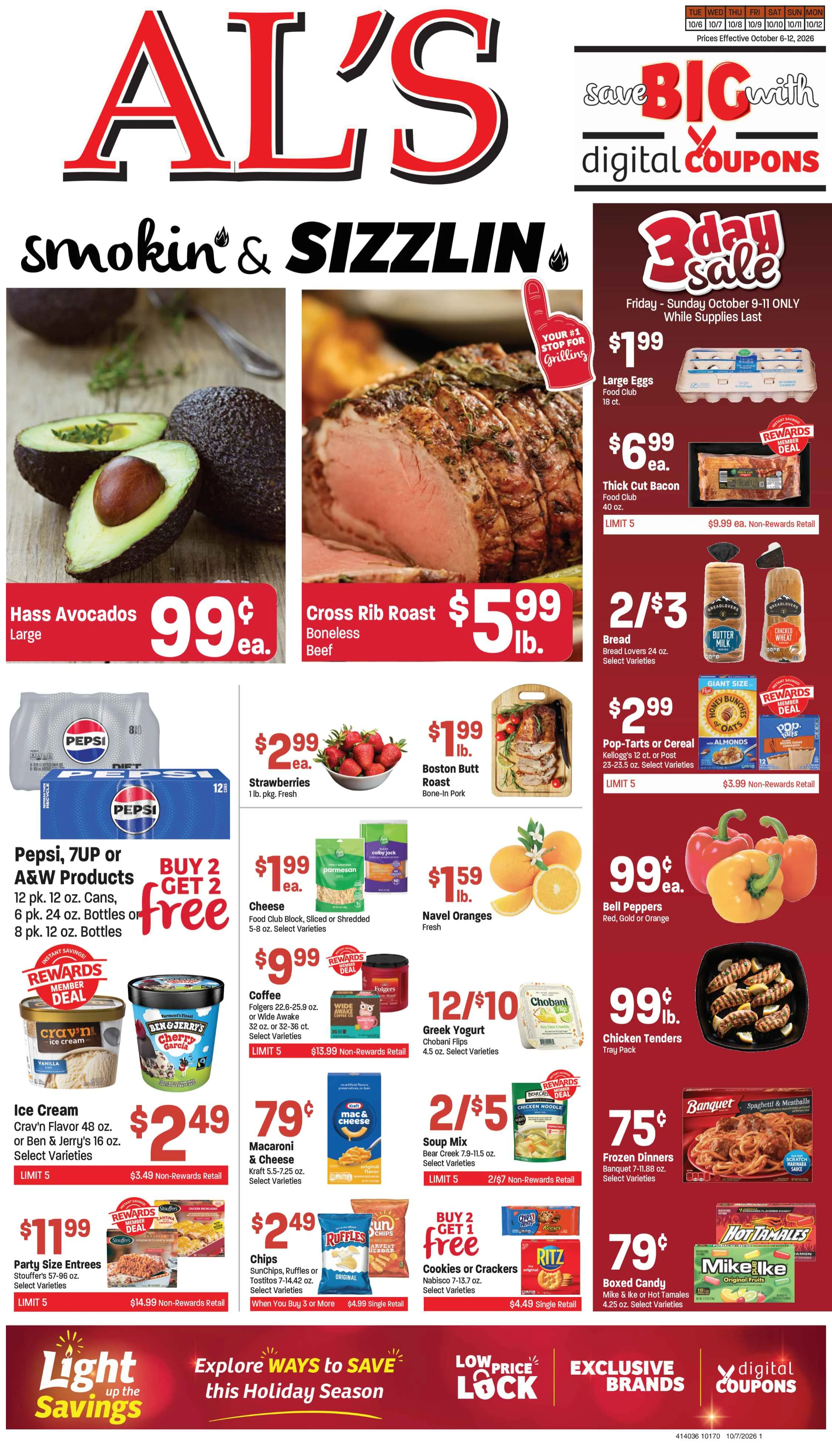 Al's Food Town Ad of October 6 - 12, 2026 - Page 1