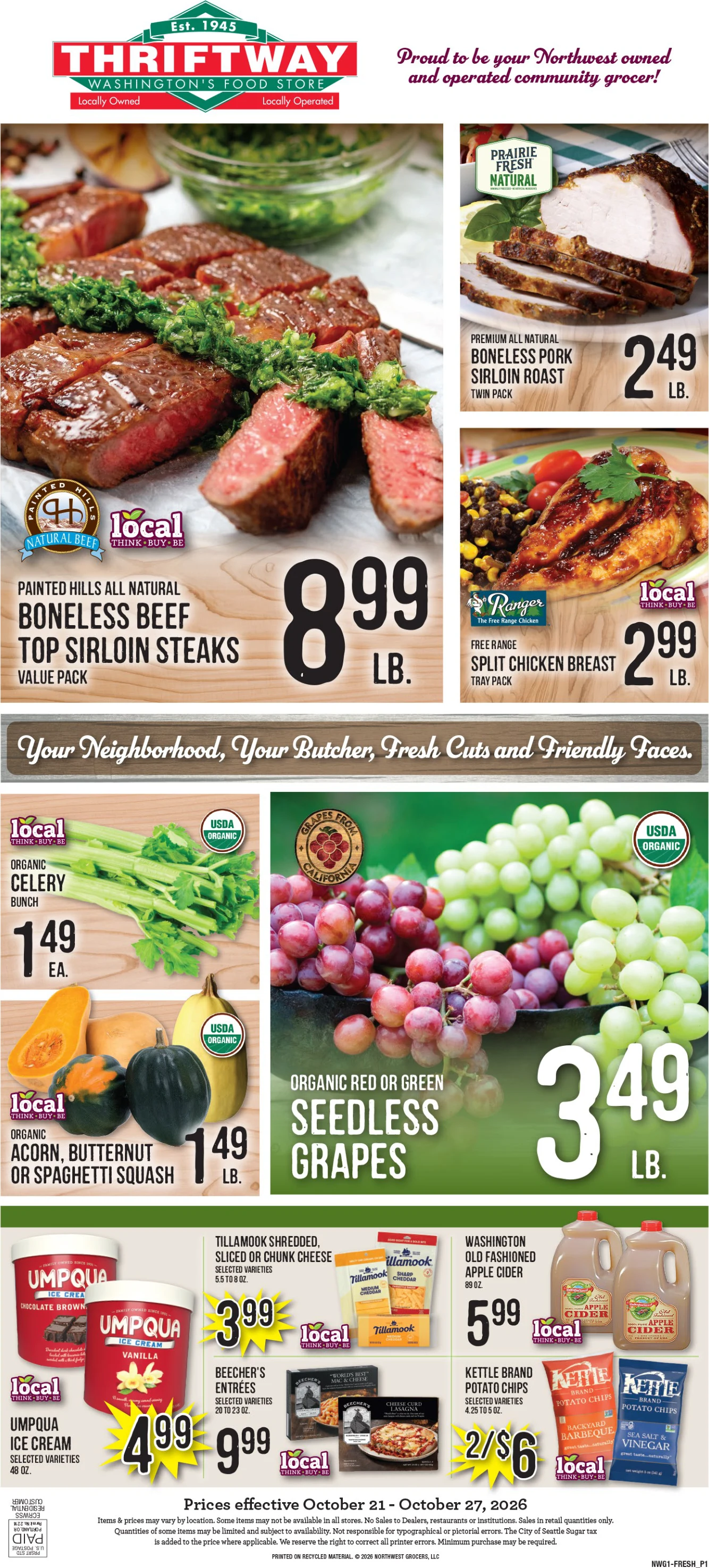 Ballinger Thriftway Ballinger Thriftway Weekly Ad - Page 1