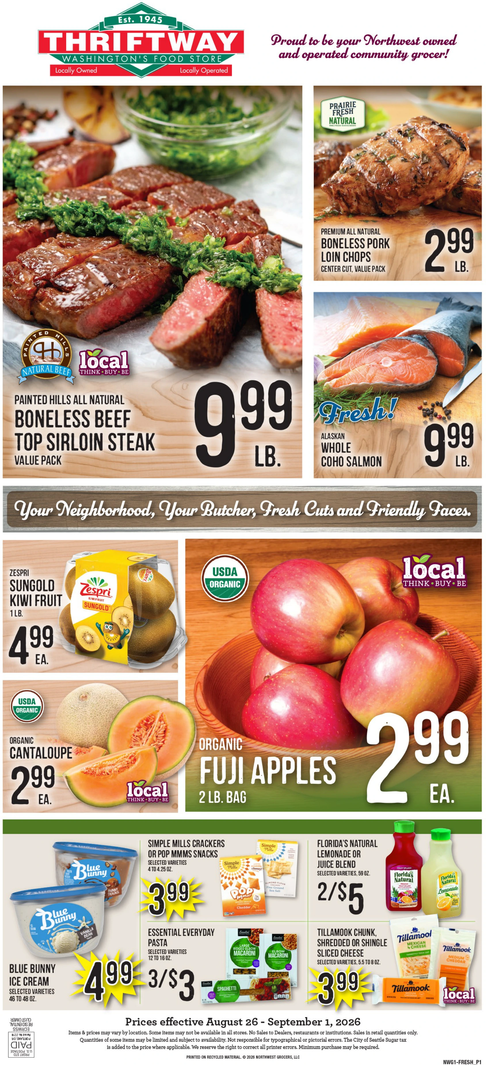Ballinger Thriftway Ballinger Thriftway Weekly Ad - Page 1