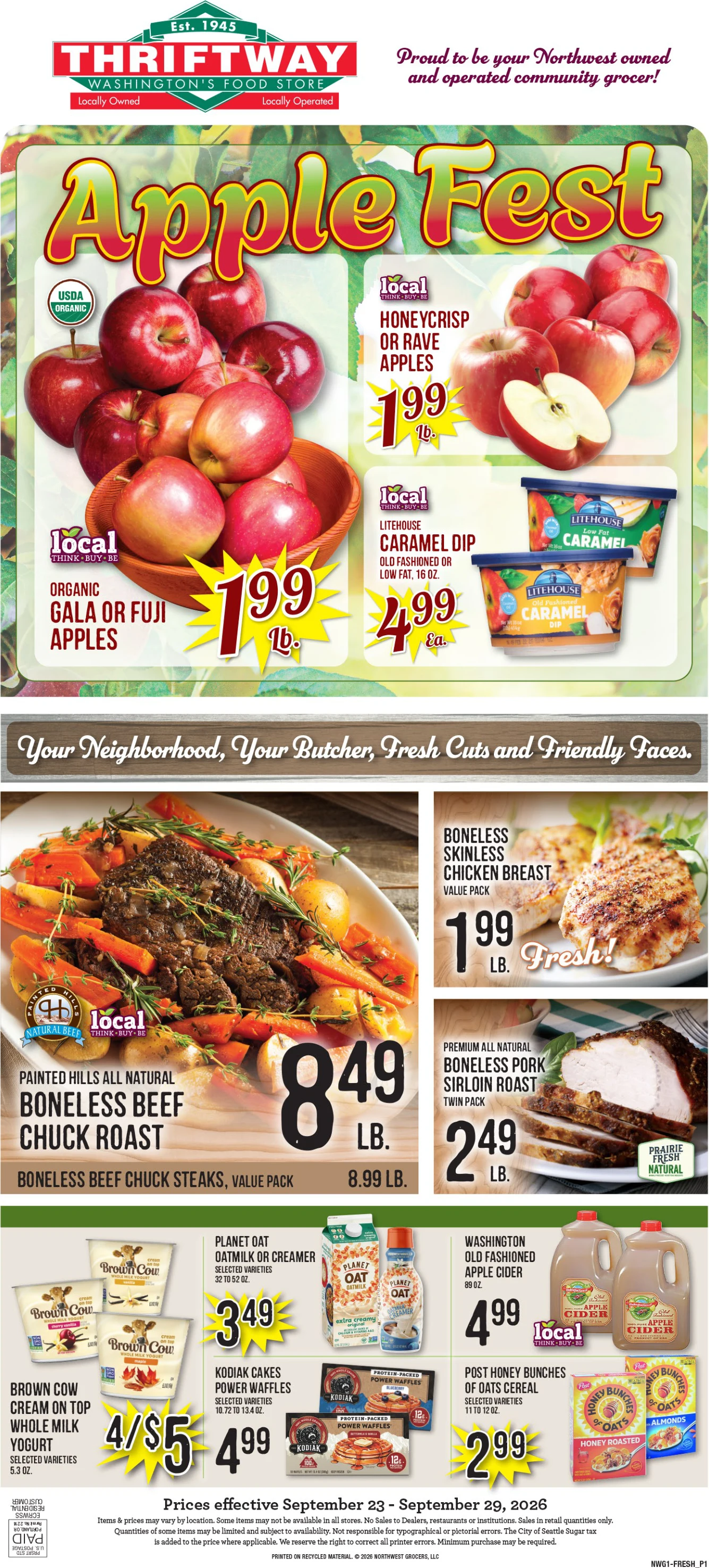 Ballinger Thriftway Ballinger Thriftway Weekly Ad - Page 1