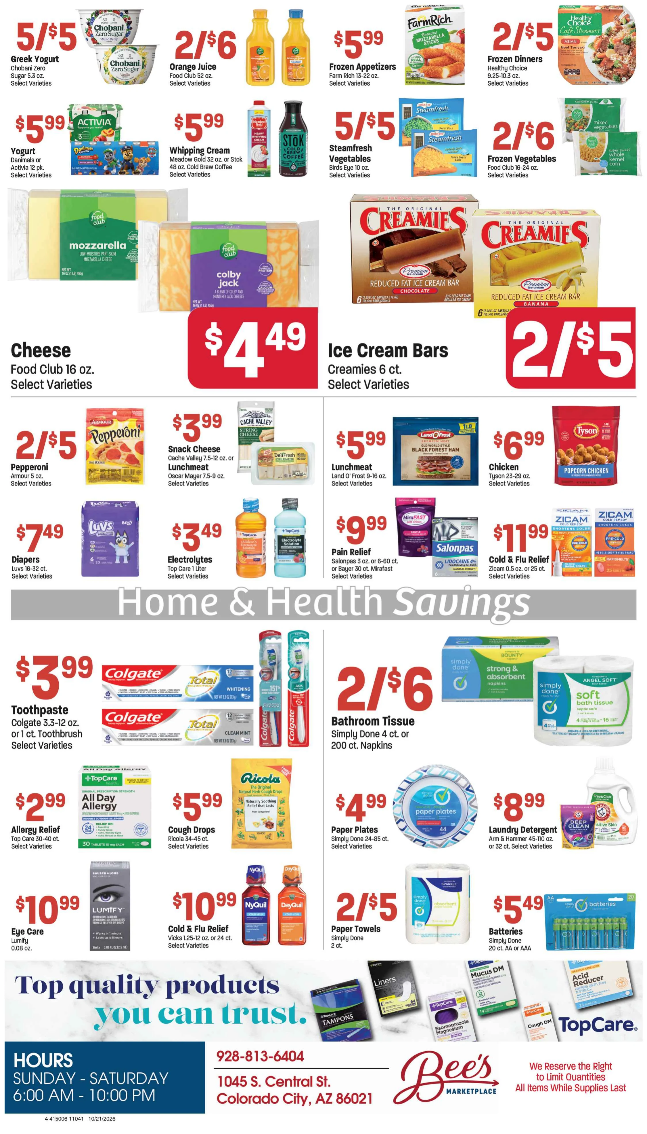 Bee's Marketplace Weekly Ad - Page 5