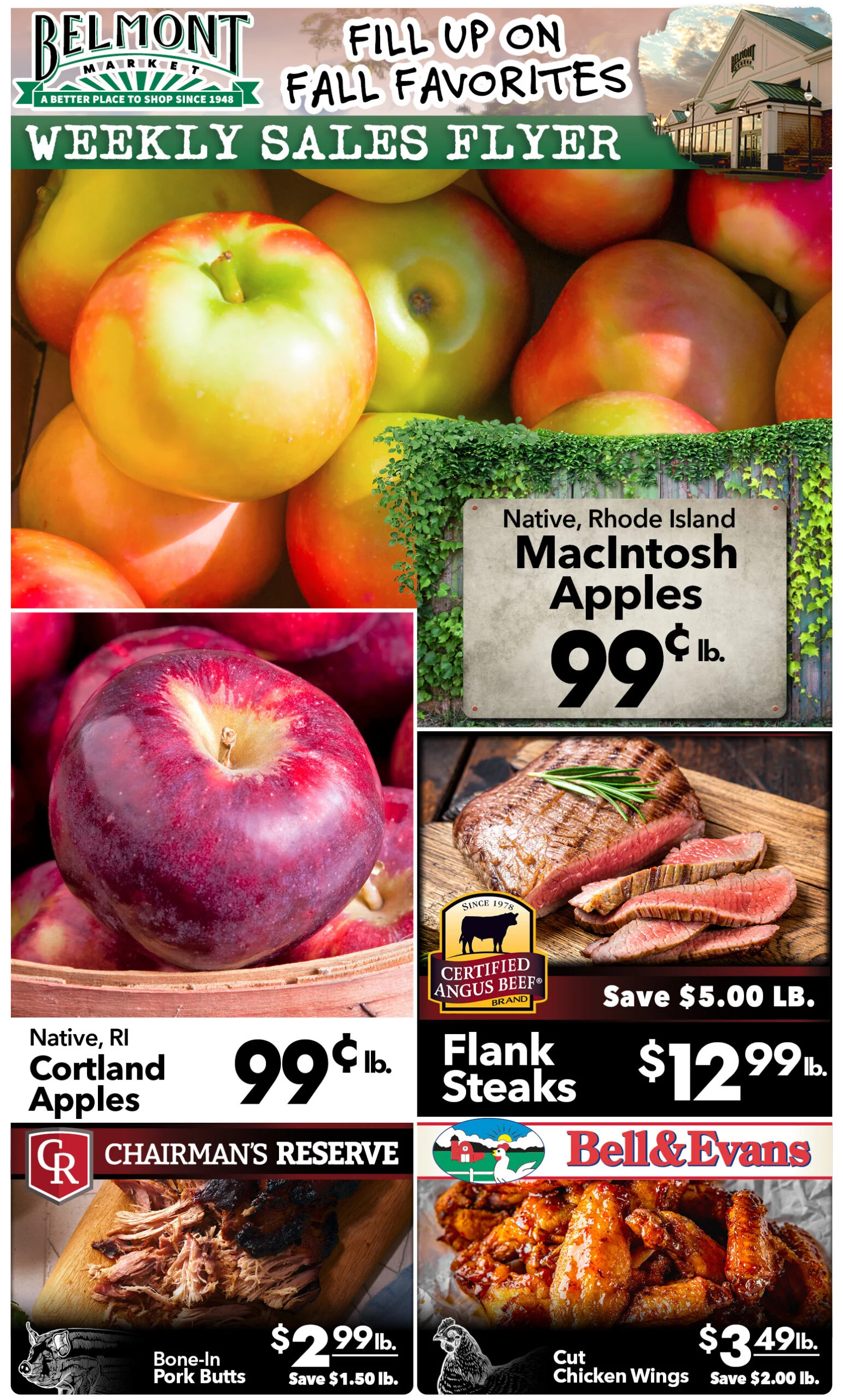 Belmont Market Weekly Ad - Page 1