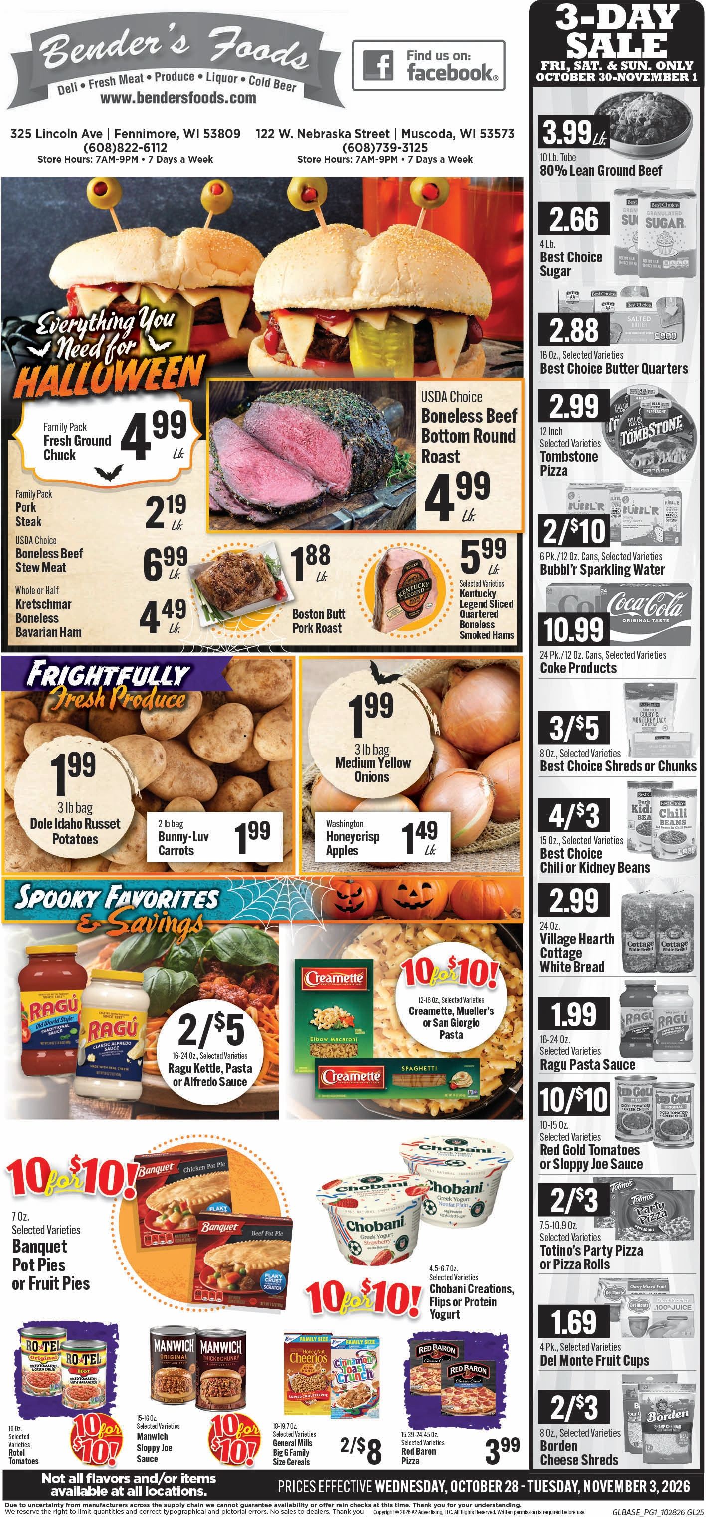 Bender's Foods Weekly Ad - Page 1