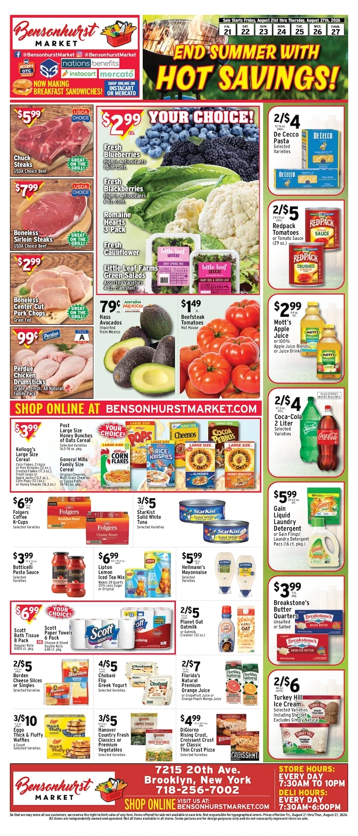 Bensonhurst Market Brooklyn, NY Weekly Ad - Page 1