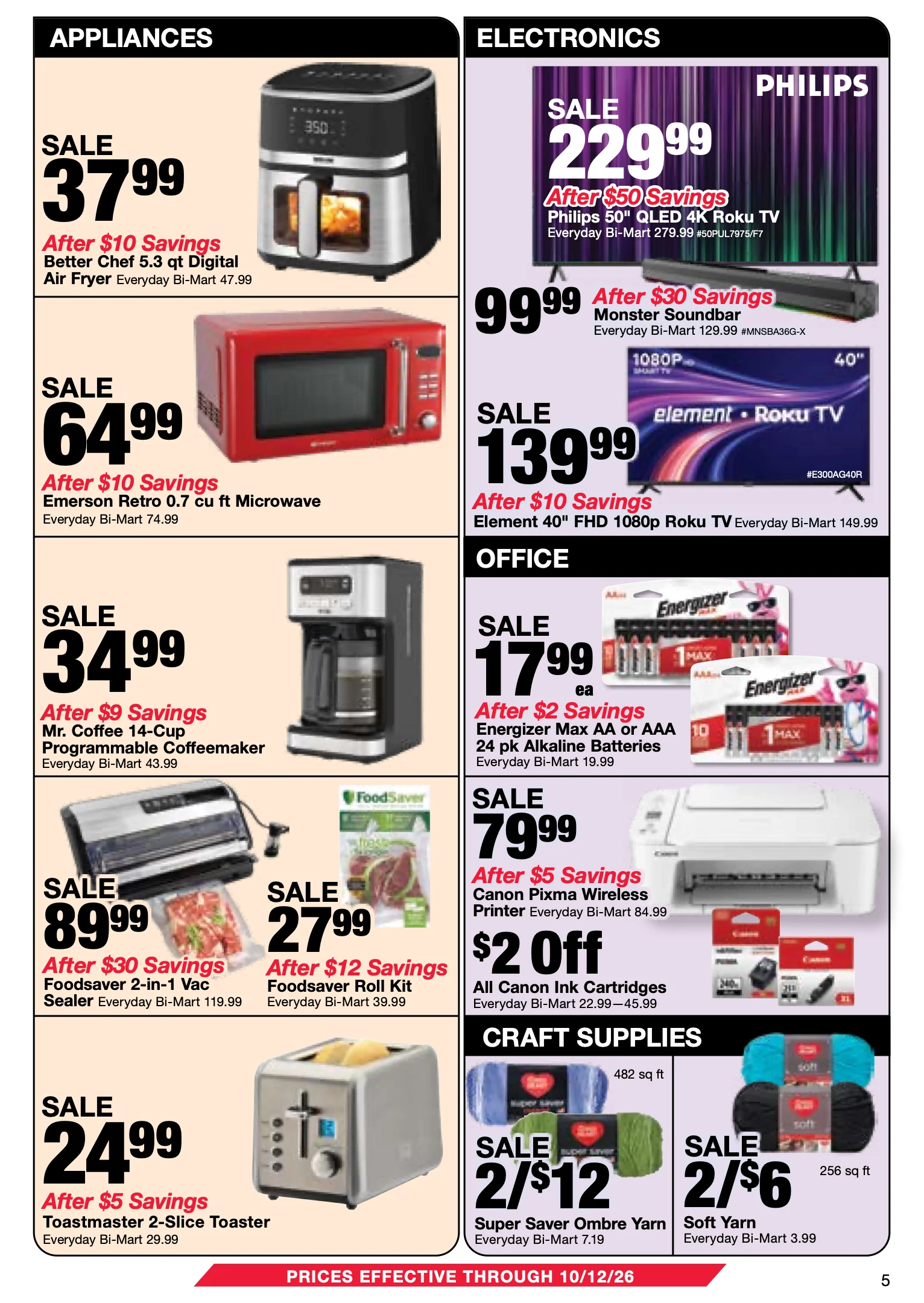 Bi-Mart September 29 Membership Savings Book - Page 5