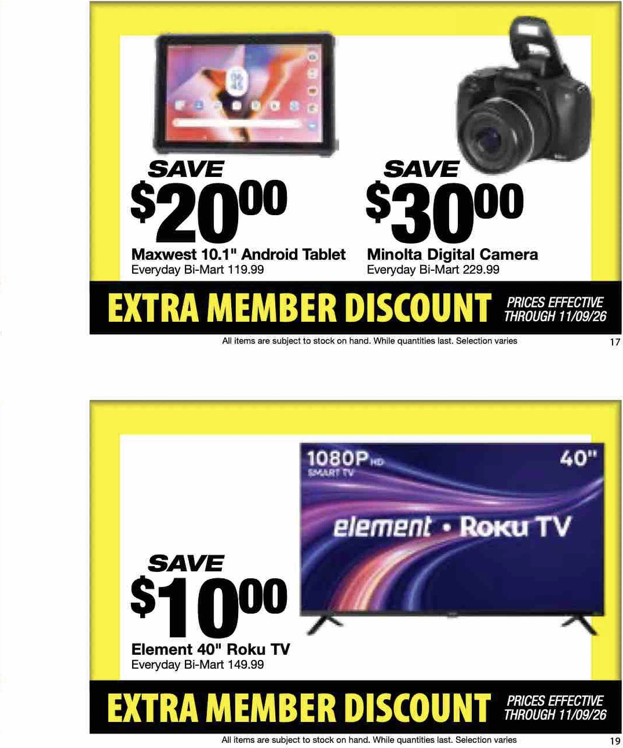 Bi-Mart October 26 Extra Member Discount - Page 11