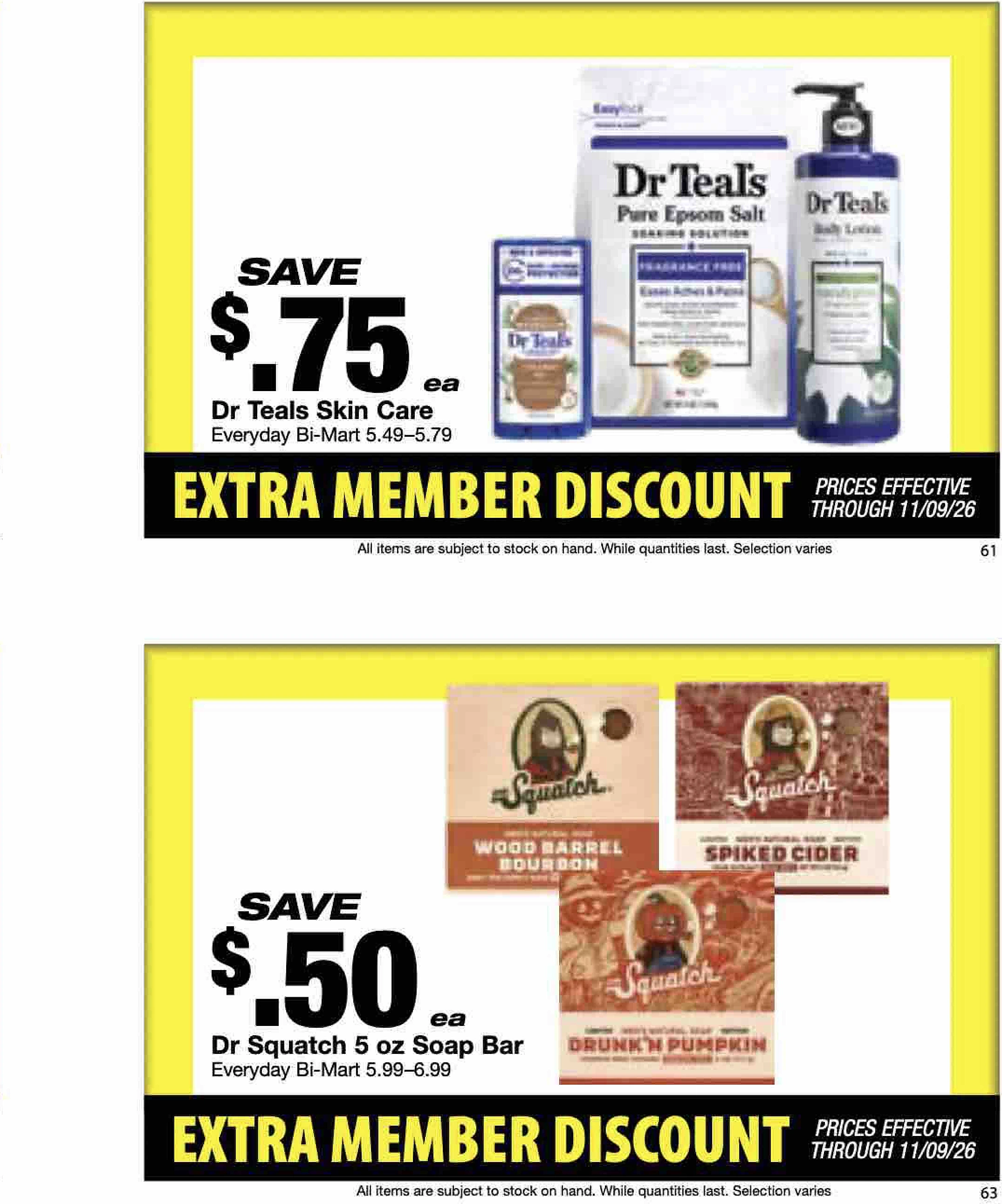 Bi-Mart October 26 Extra Member Discount - Page 33
