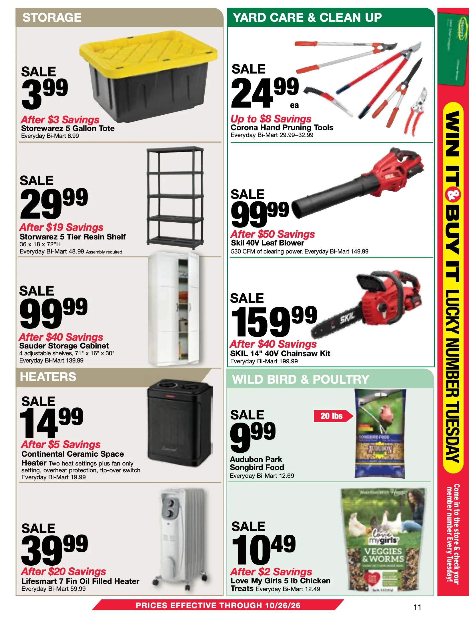Bi-Mart October 13 Membership Savings Book - Page 11