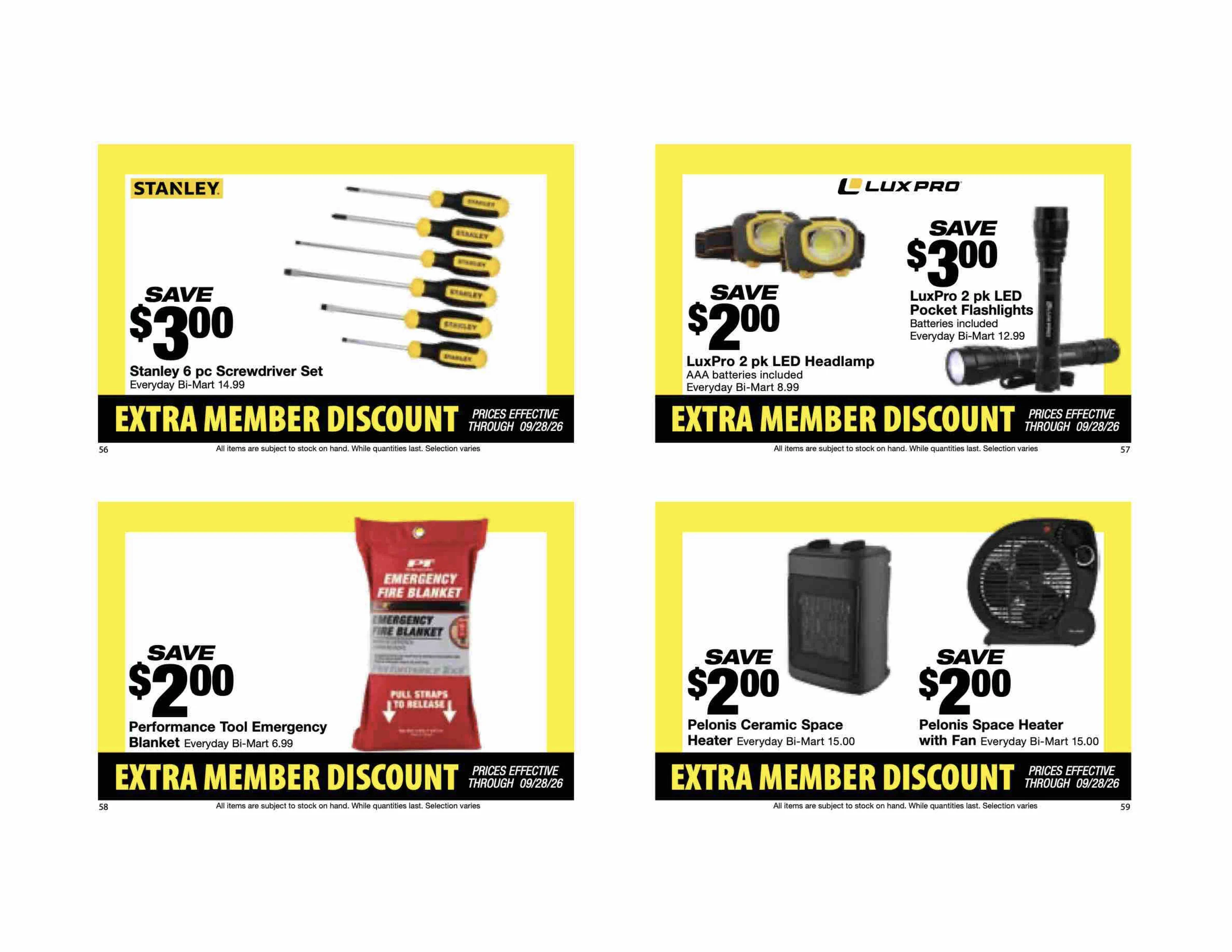 Bi-Mart September 14 Extra Member Discount Book - Page 16