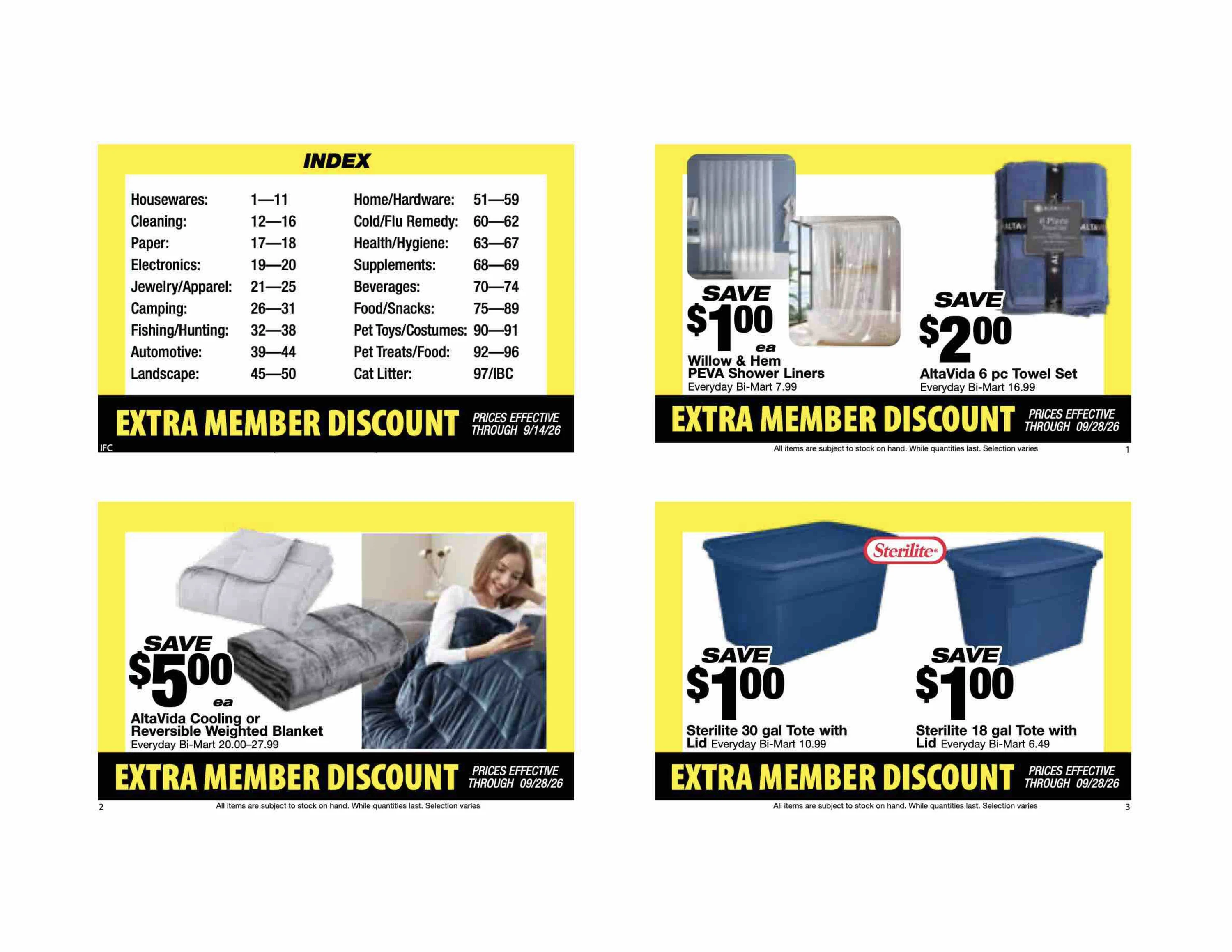 Bi-Mart September 14 Extra Member Discount Book - Page 2