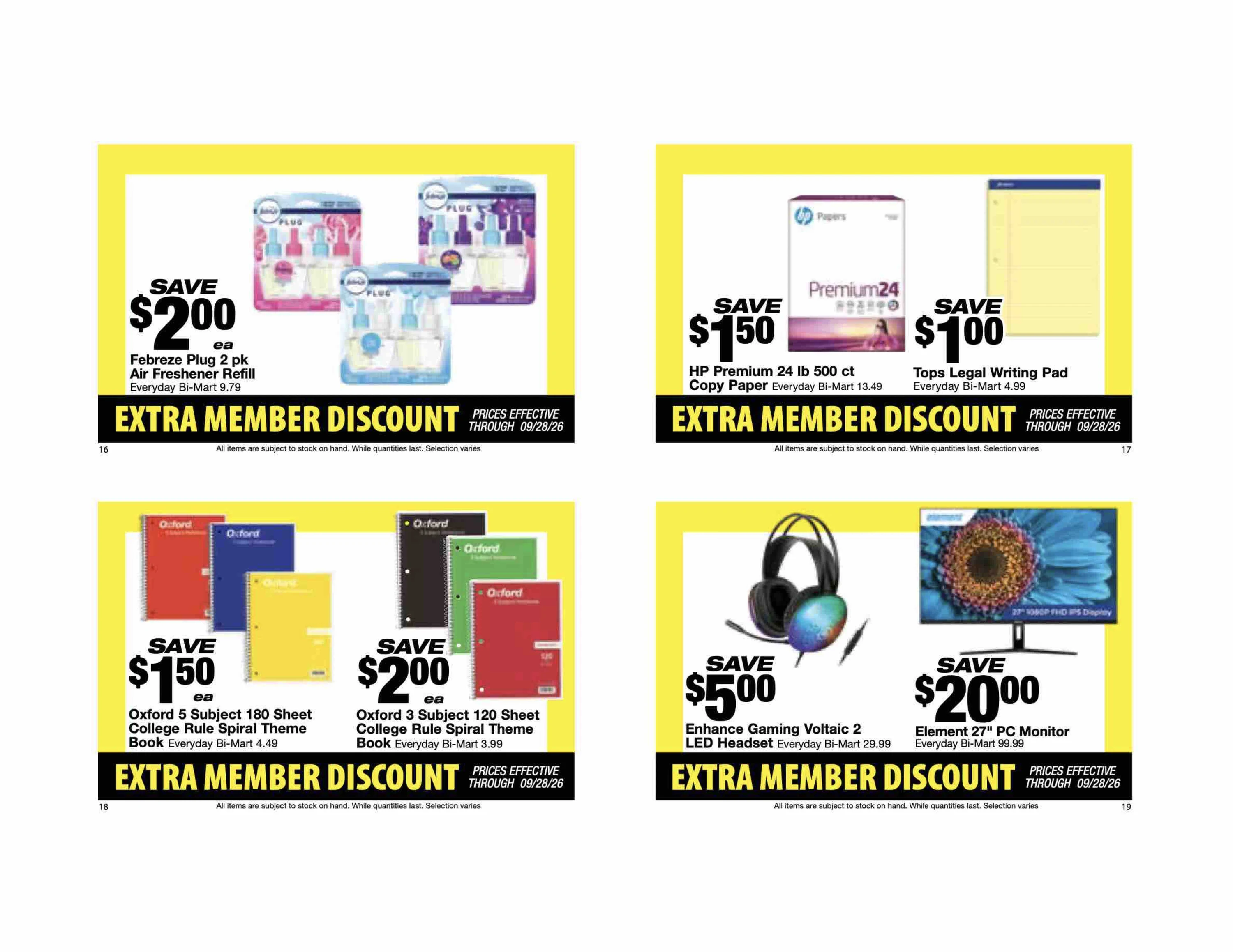 Bi-Mart September 14 Extra Member Discount Book - Page 6