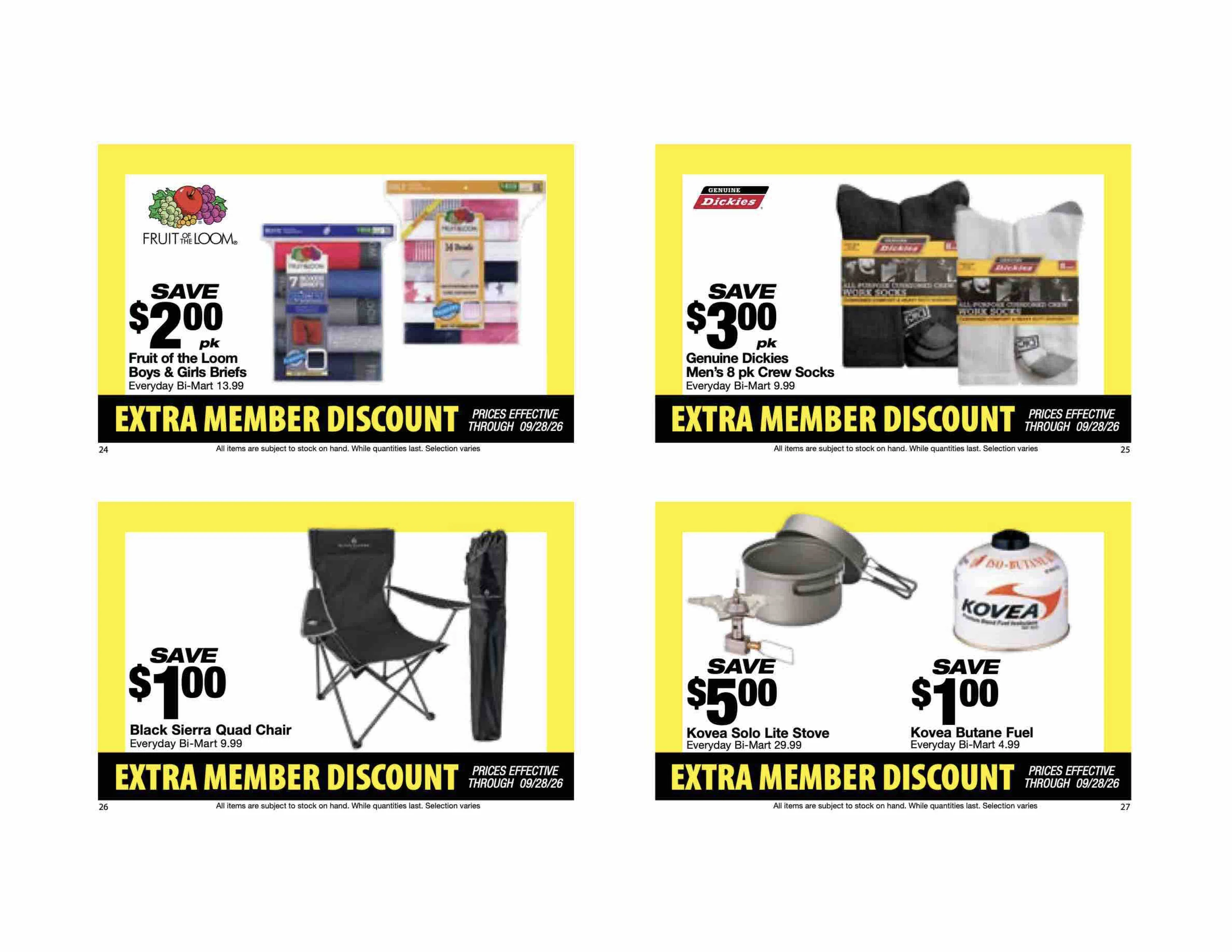 Bi-Mart September 14 Extra Member Discount Book - Page 8