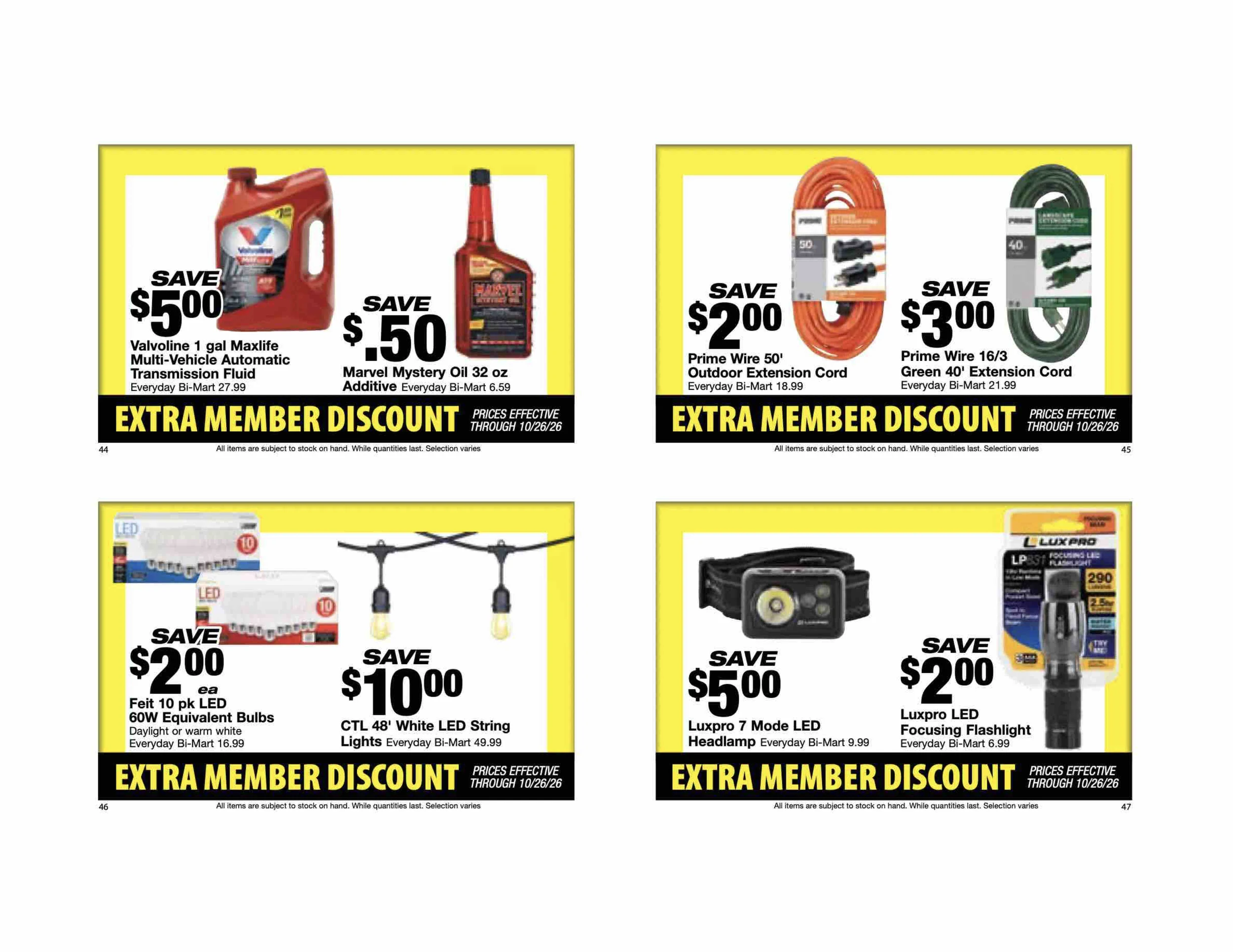 Bi-Mart October 12 Extra Member Discount Book - Page 13