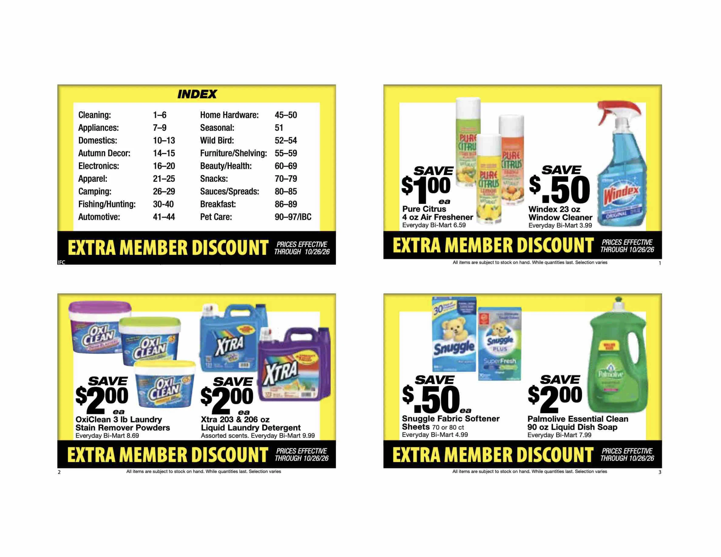 Bi-Mart October 12 Extra Member Discount Book - Page 2