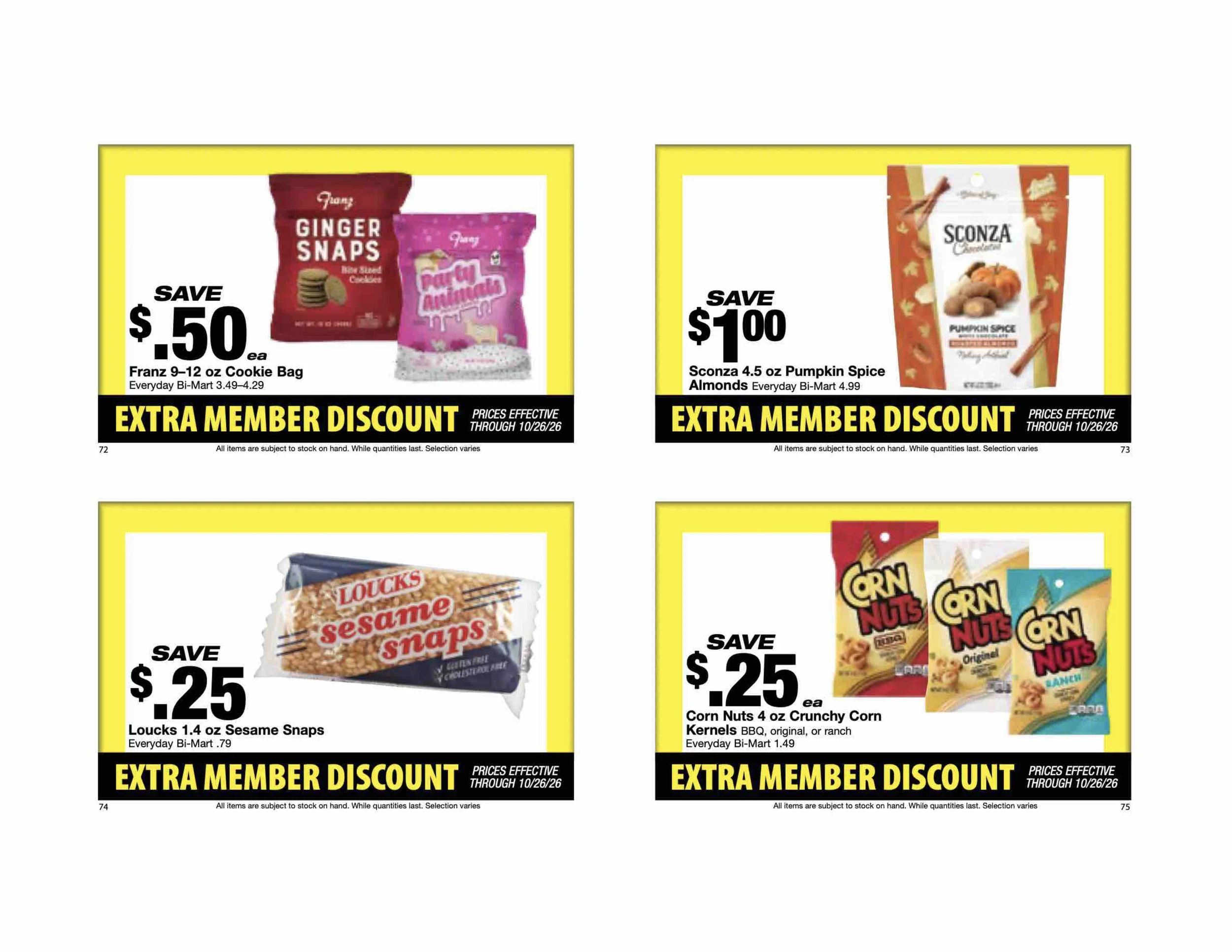 Bi-Mart October 12 Extra Member Discount Book - Page 20