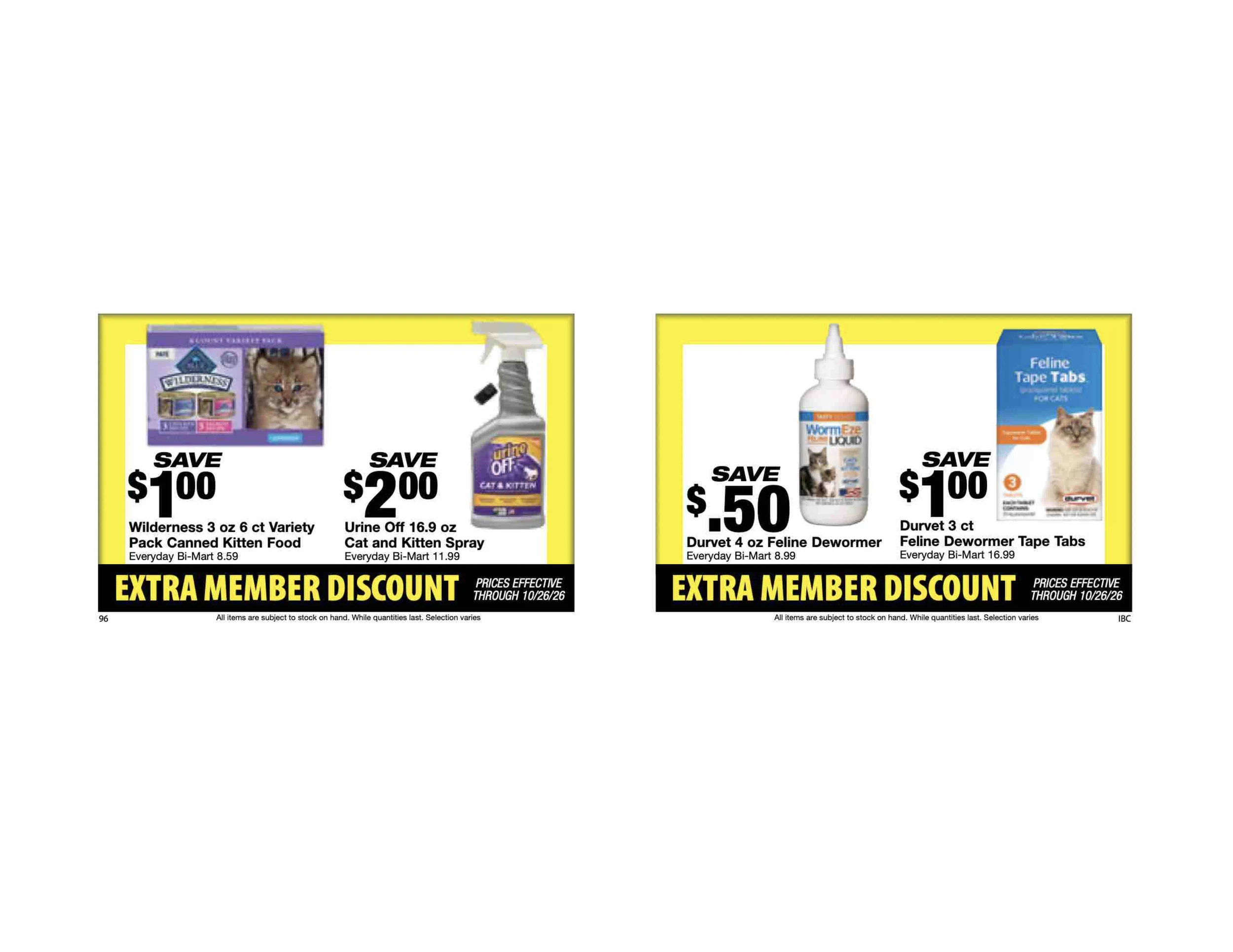 Bi-Mart October 12 Extra Member Discount Book - Page 26