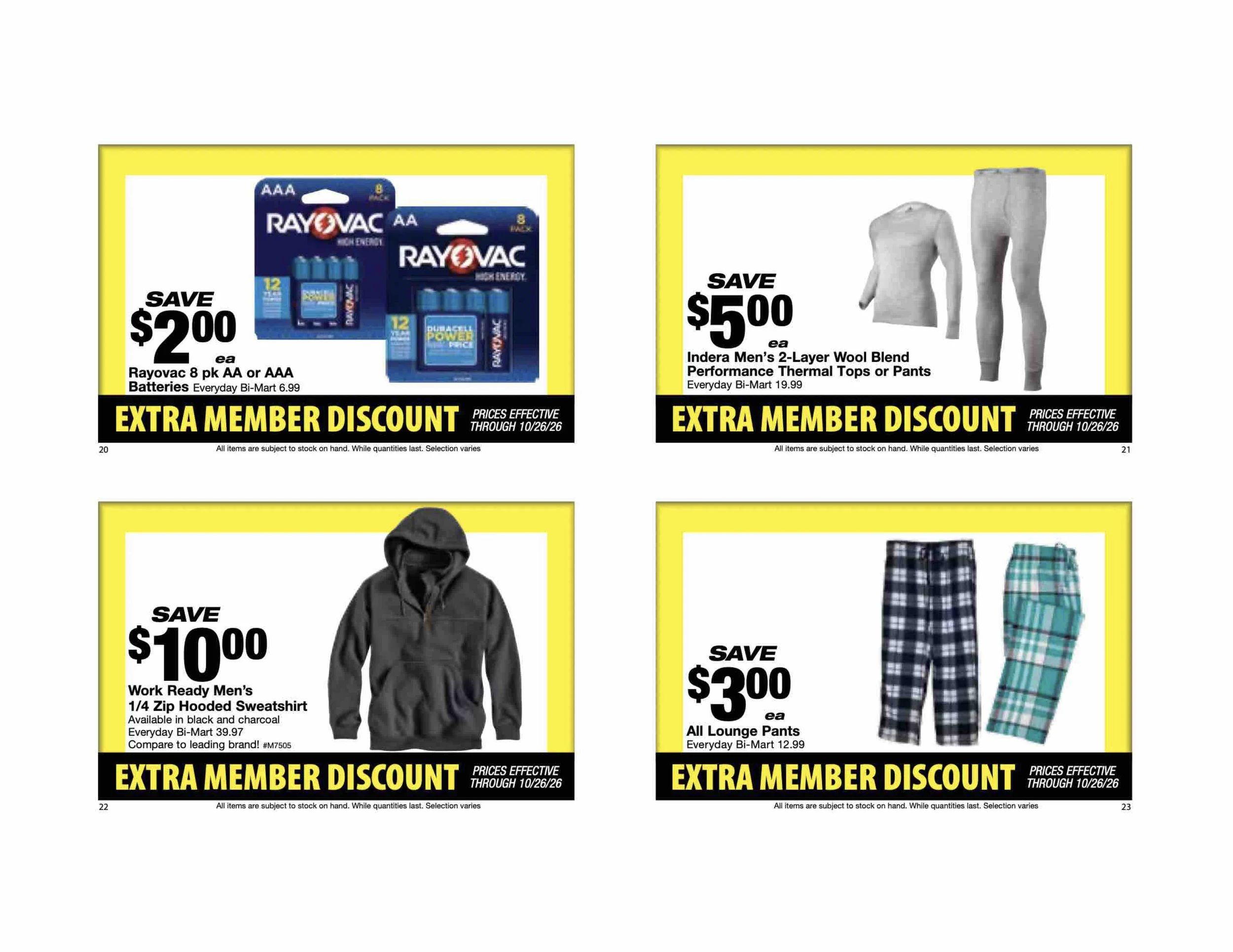 Bi-Mart October 12 Extra Member Discount Book - Page 7