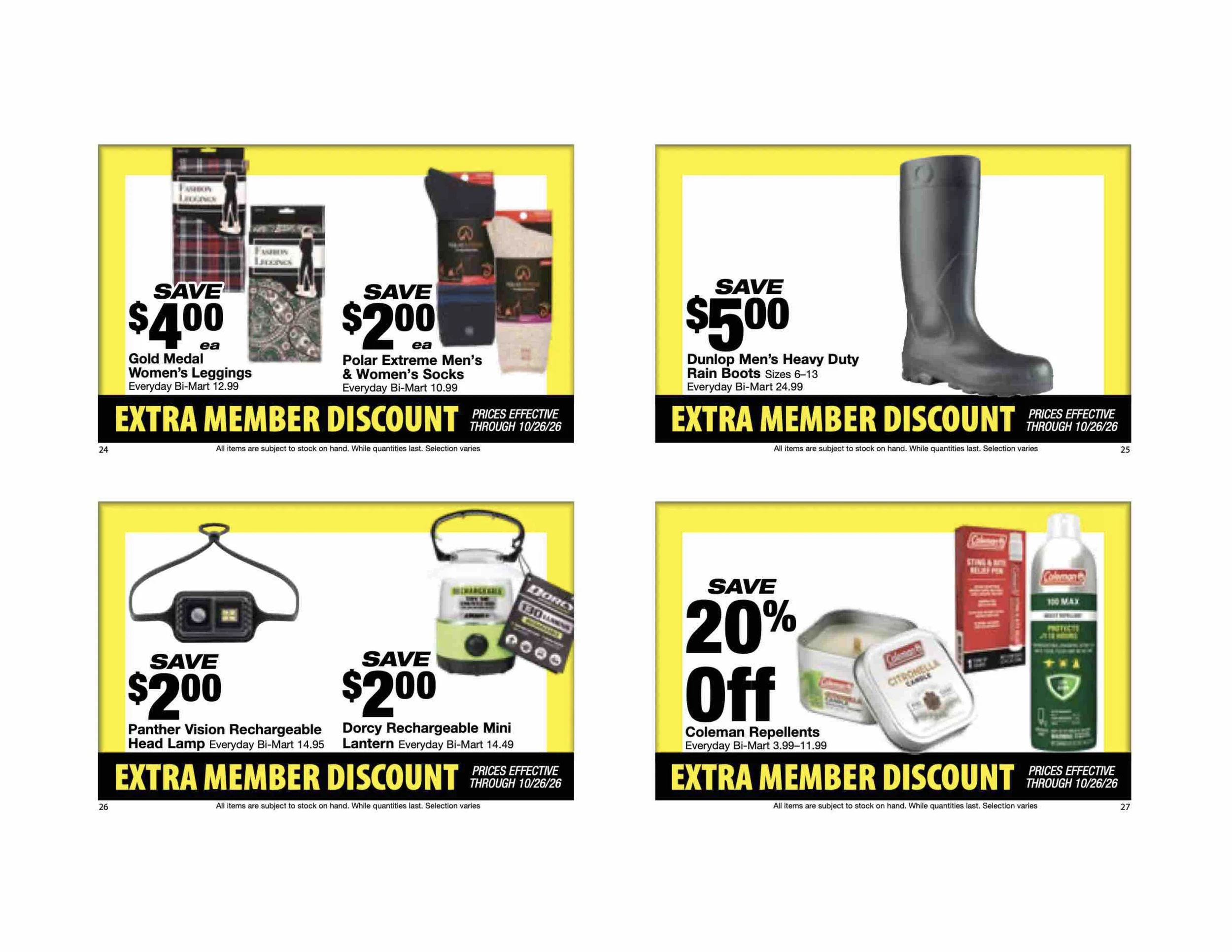 Bi-Mart October 12 Extra Member Discount Book - Page 8