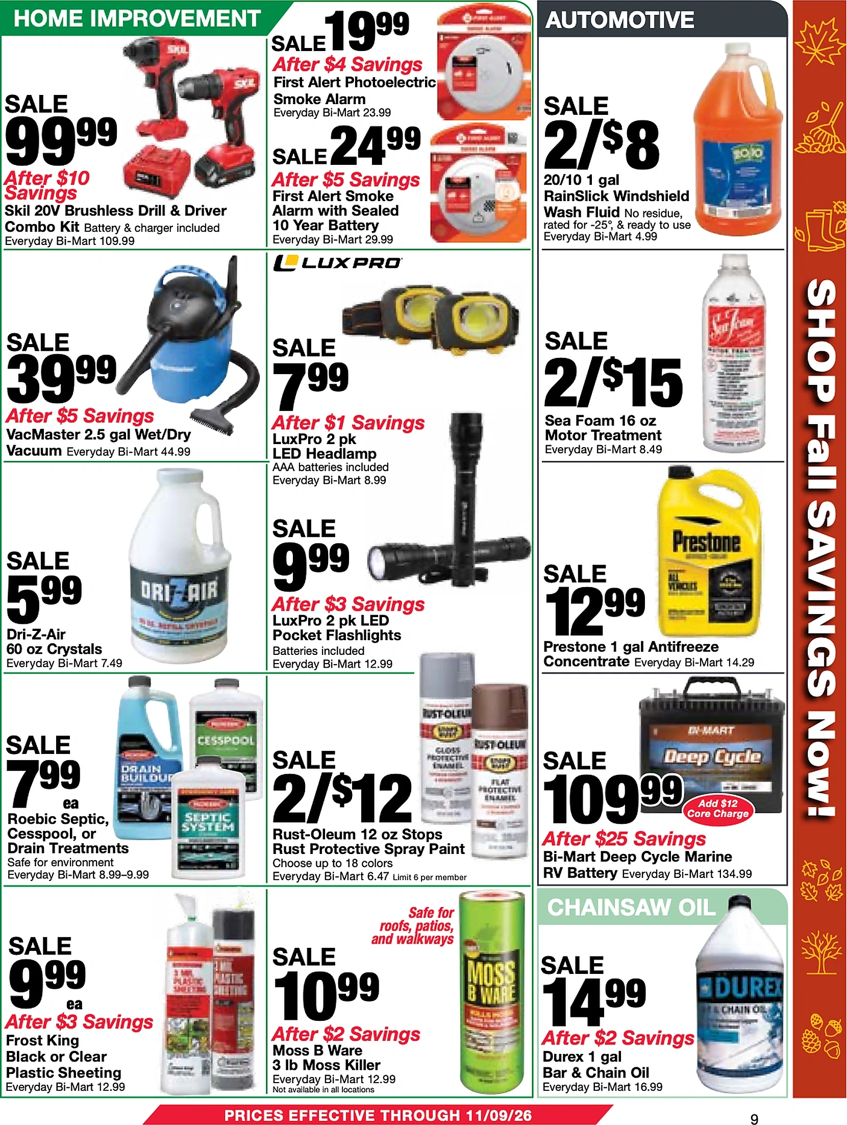Bi-Mart October 27 Savings Book - Page 9