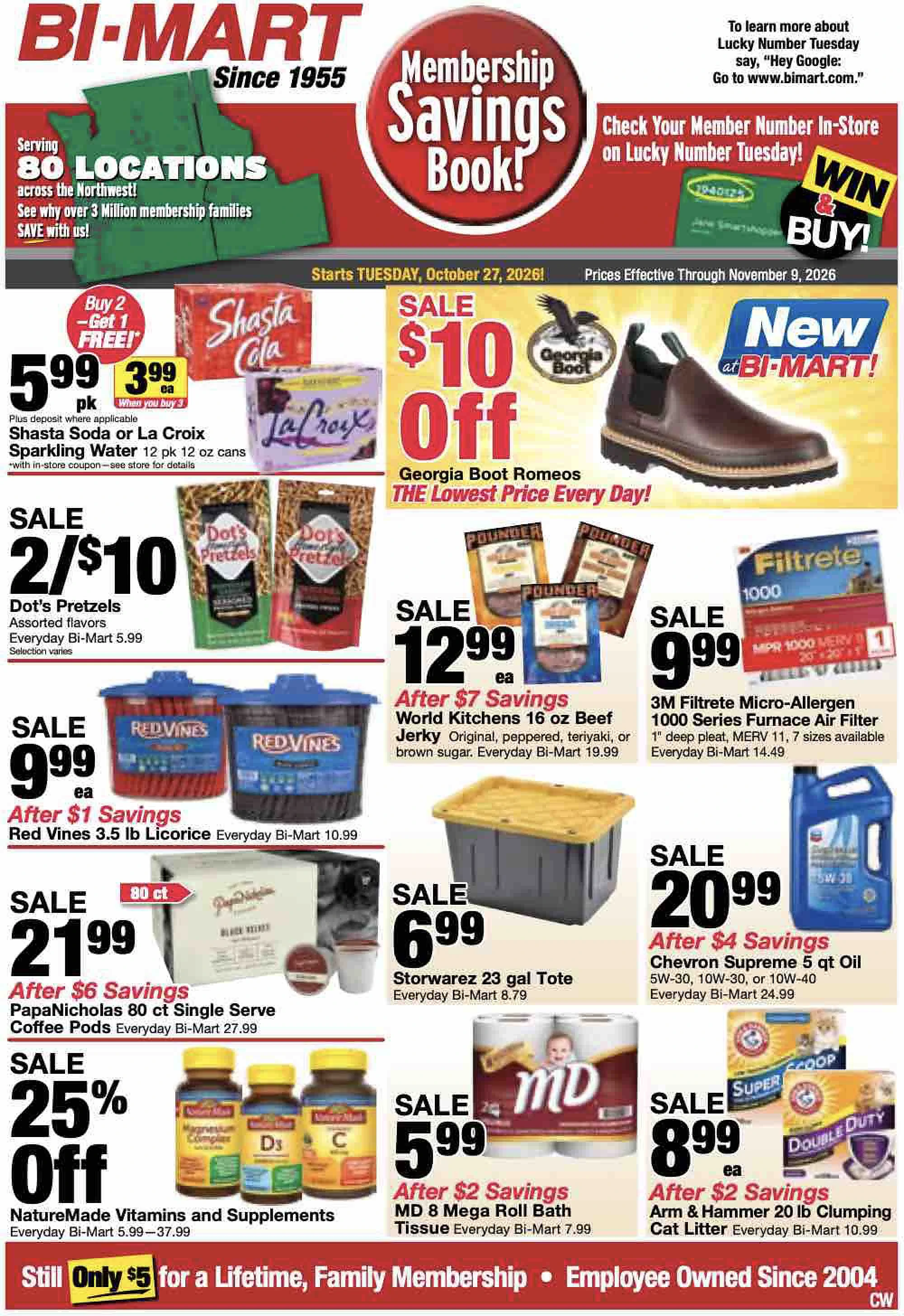 Bi-Mart October 27 Savings Book - Page 1
