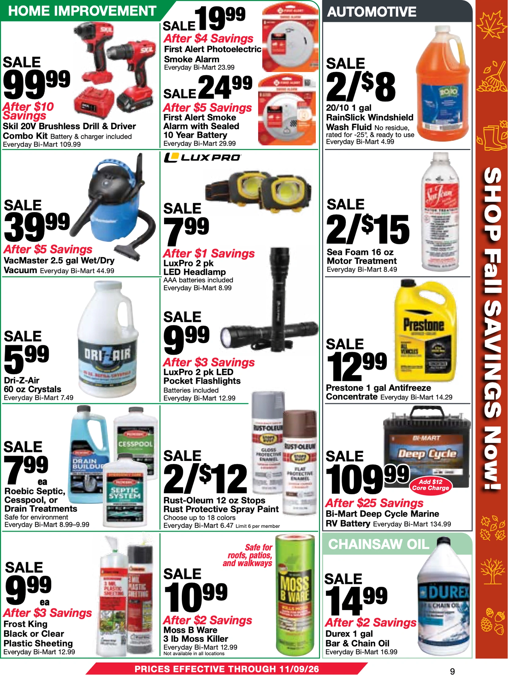 Bi-Mart October 27 Savings Book - Page 9