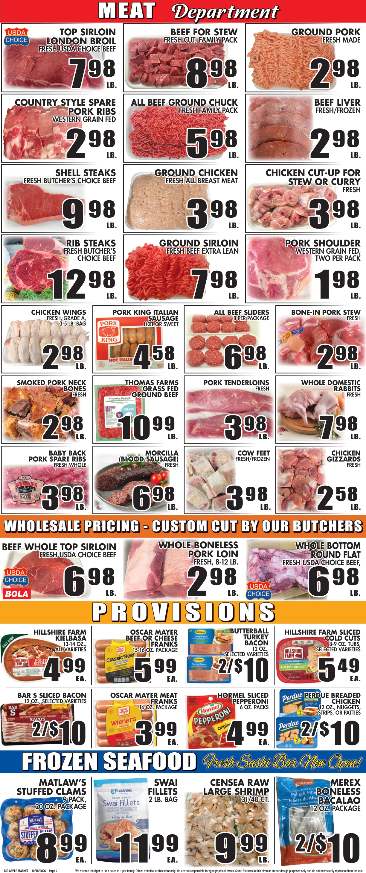 Big Apple Meat Market Big Apple Meat Market - Page 2