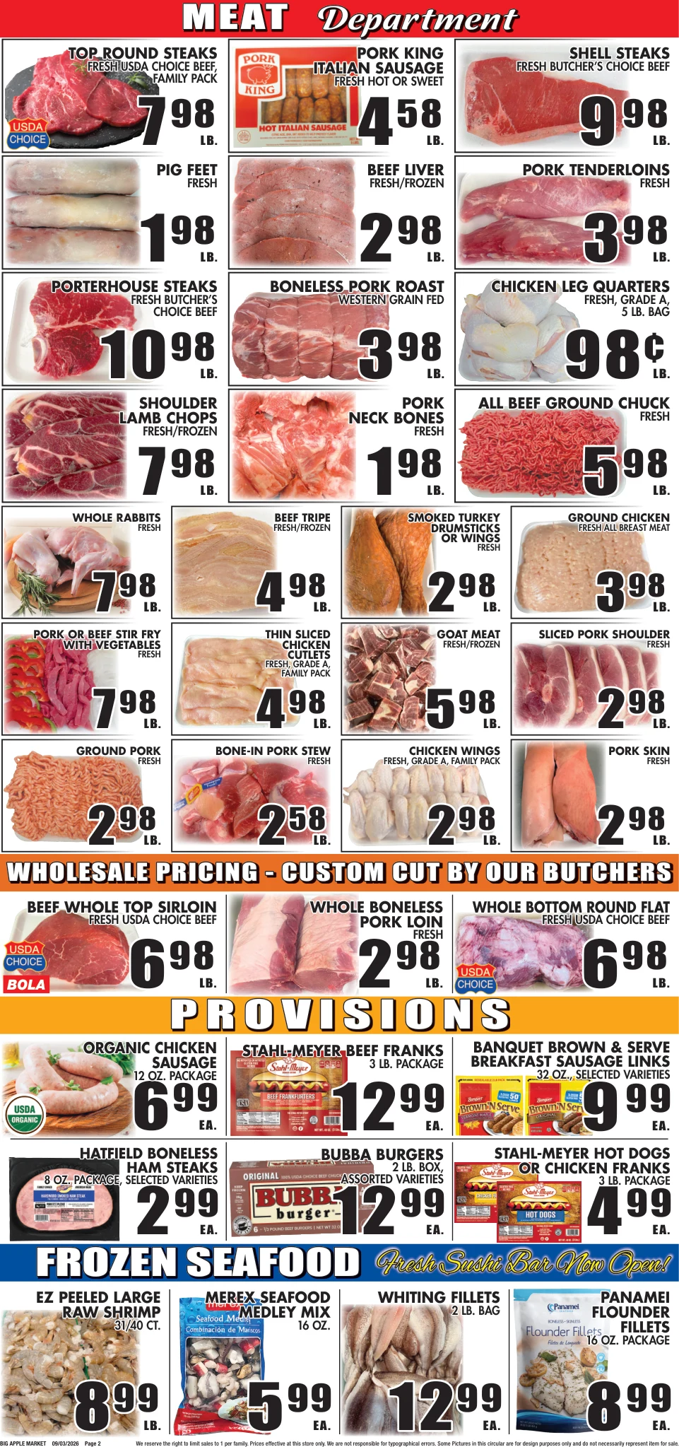 Big Apple Meat Market Big Apple Meat Market - Page 2