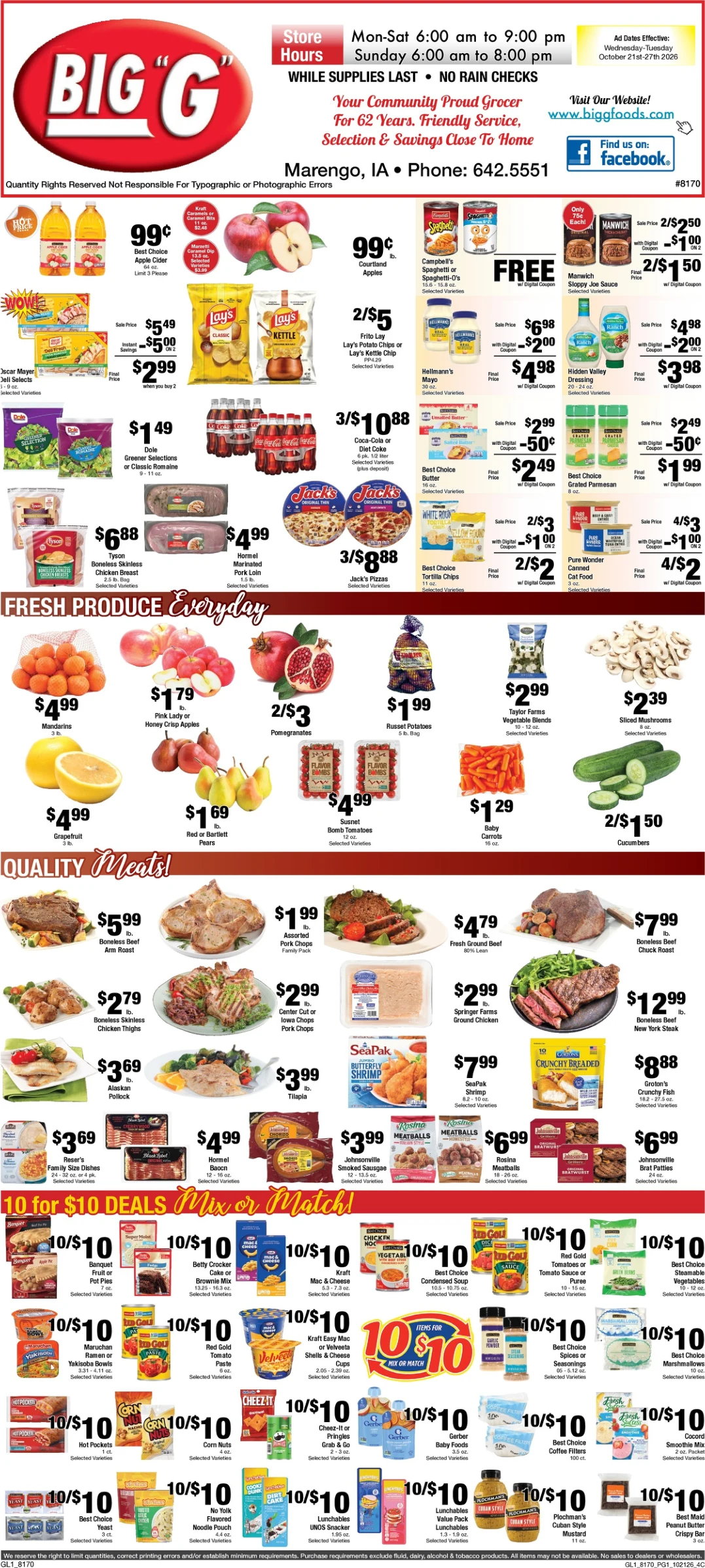 Big G Foods Marengo, Iowa Big G Foods Marengo, Iowa - Page 1