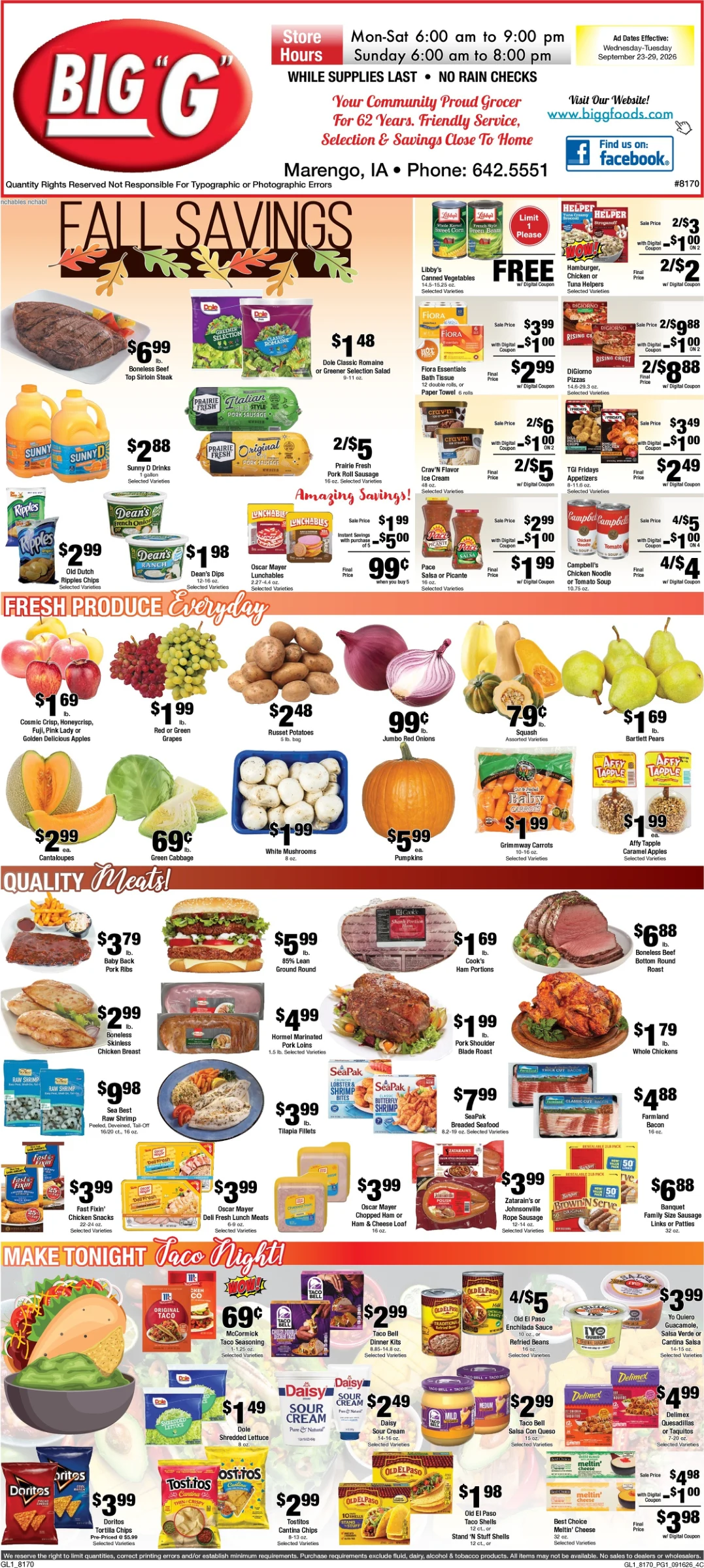 Big G Foods Marengo, Iowa Big G Foods Marengo, Iowa - Page 1