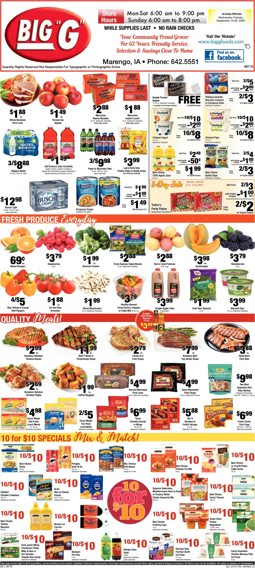 Big G Foods Marengo, Iowa Big G Foods Marengo, Iowa - Page 1