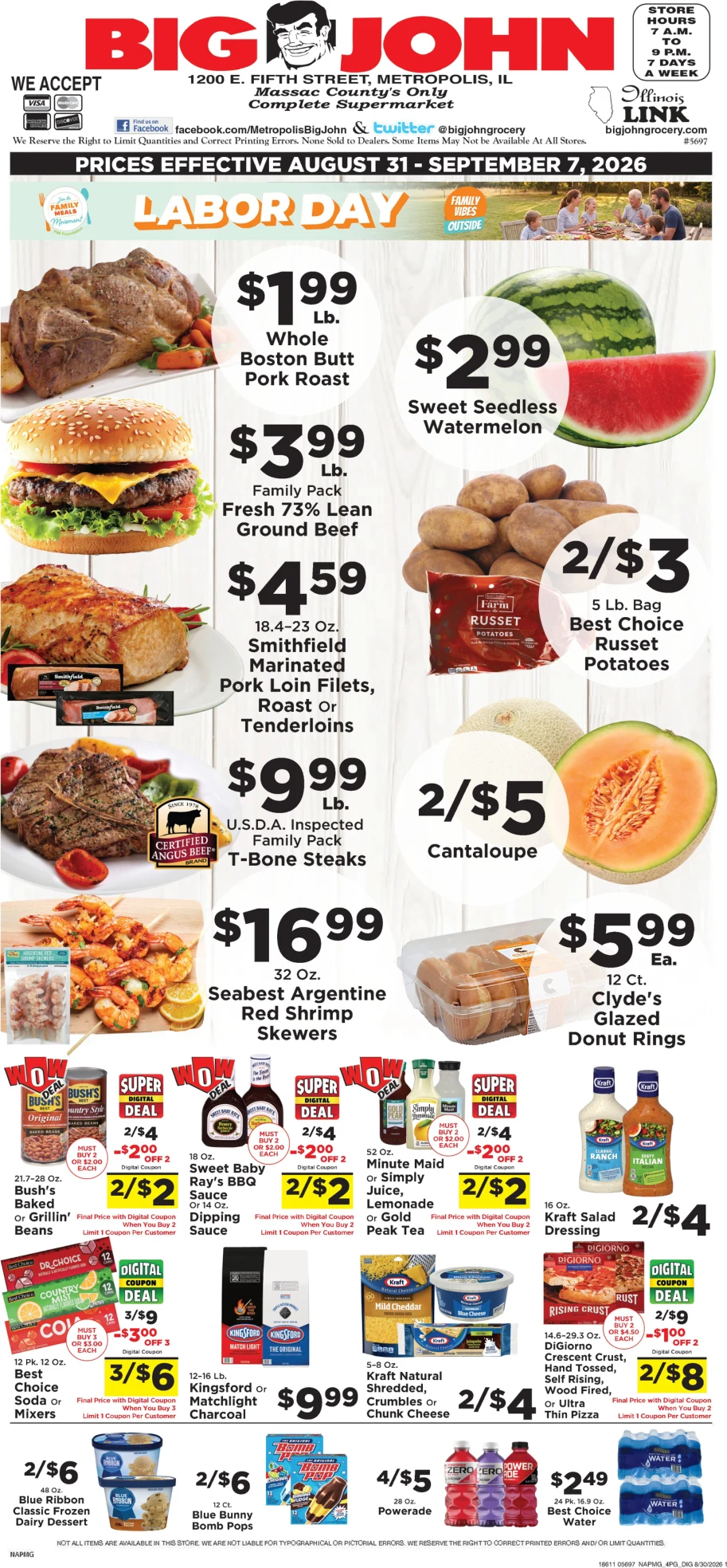 Big John Grocery Weekly Ad - Page 1
