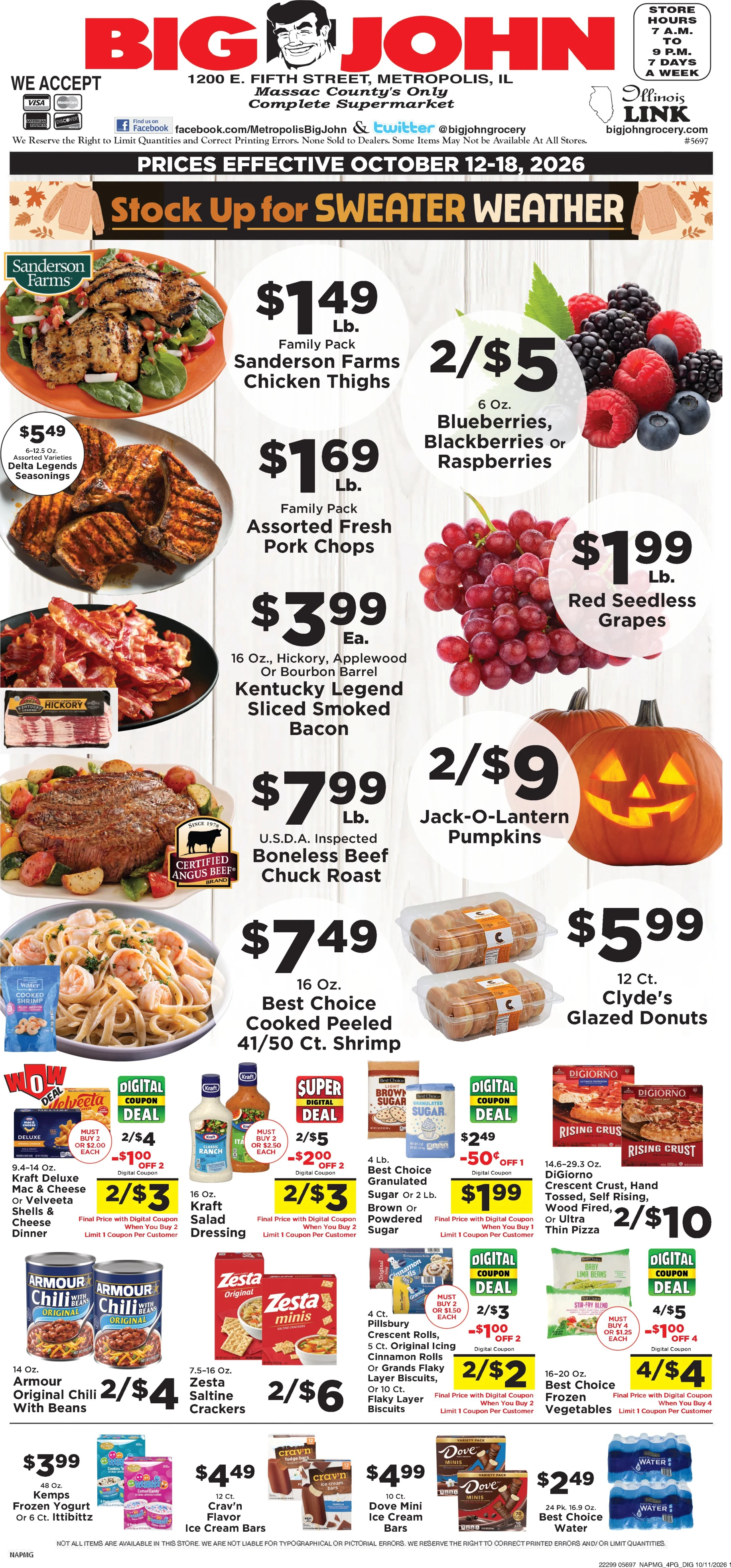 Big John Grocery Weekly Ad - Page 1