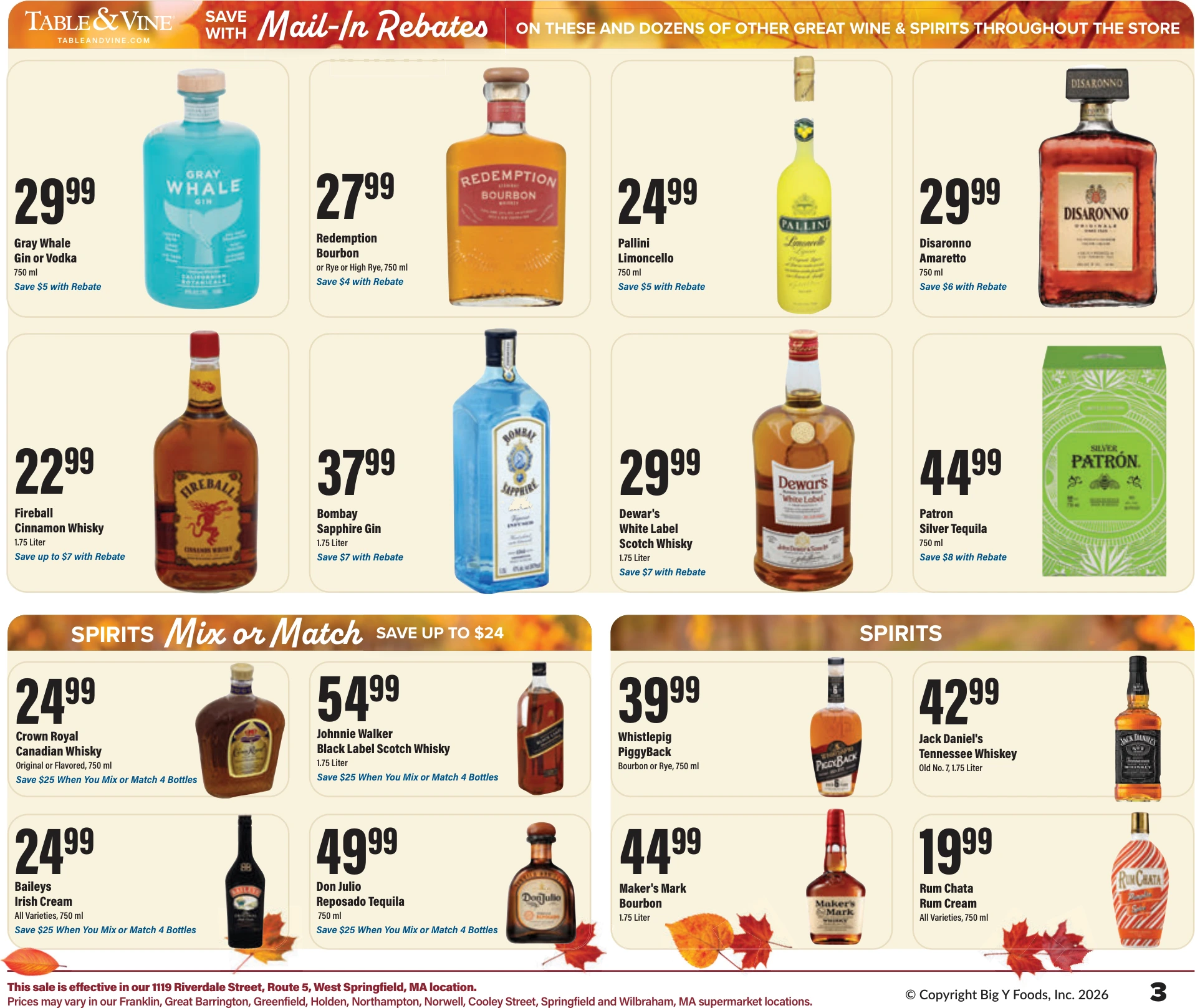 Big Y Table & Vine - Page 3