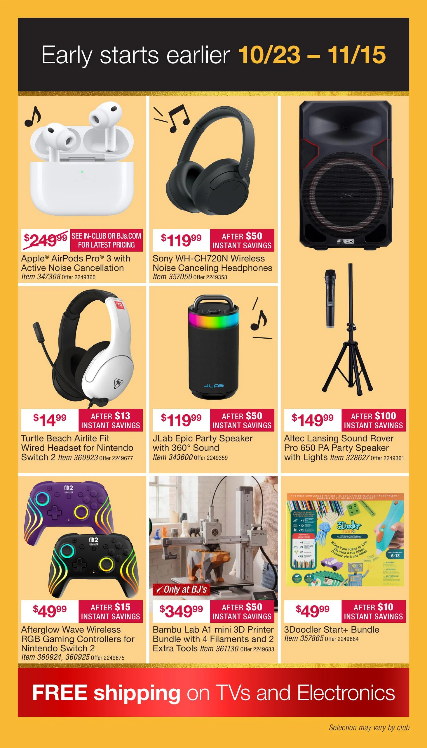 BJ's Wholesale Club Early Black Friday - Page 27