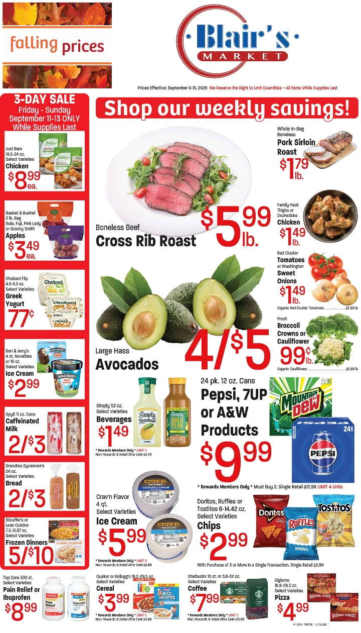 Blair's Market Blair's Market Worland - September 9, 2026 - Page 1