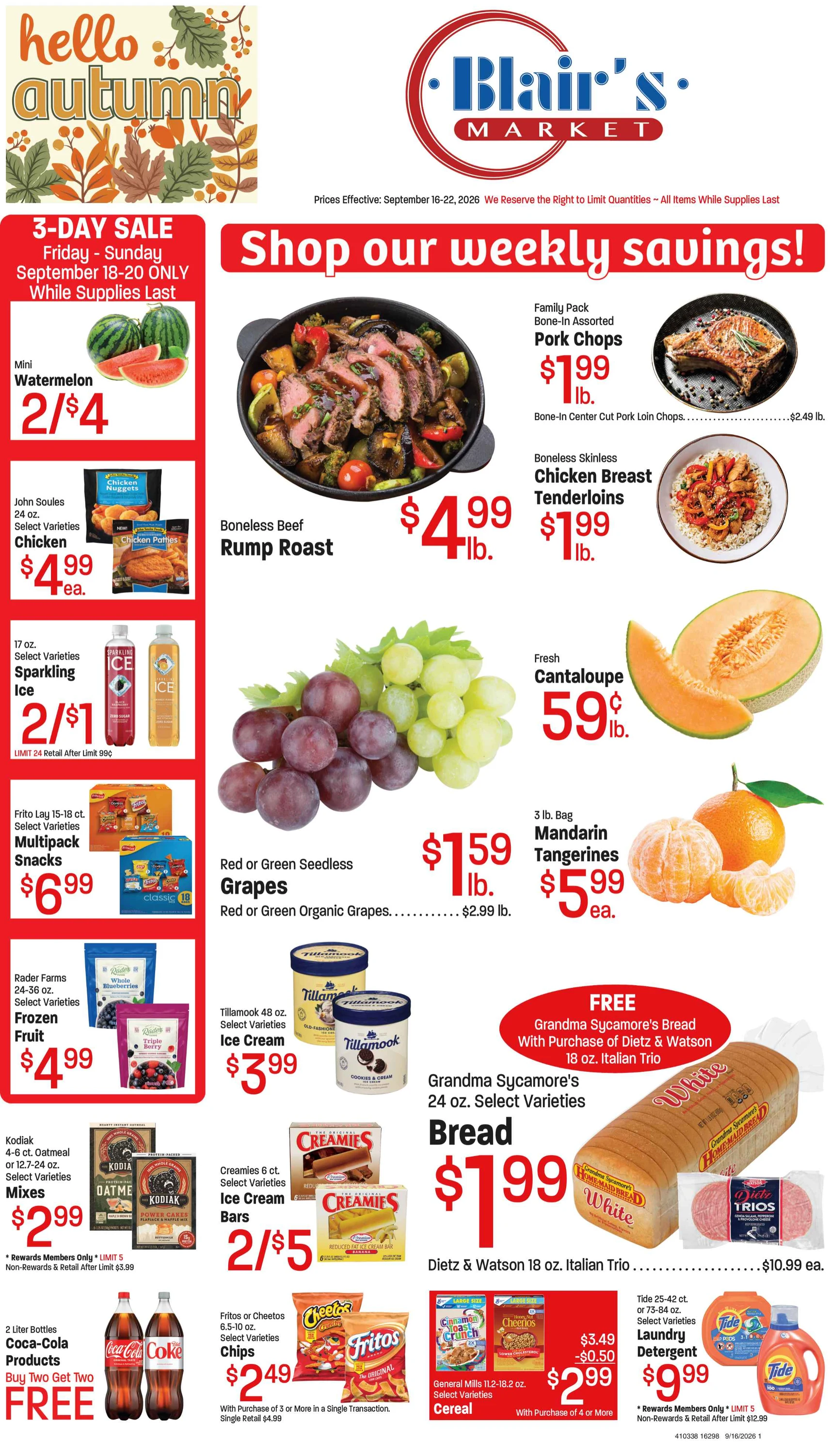 Blair's Market Blair's Market Worland - September 16, 2026 - Page 1
