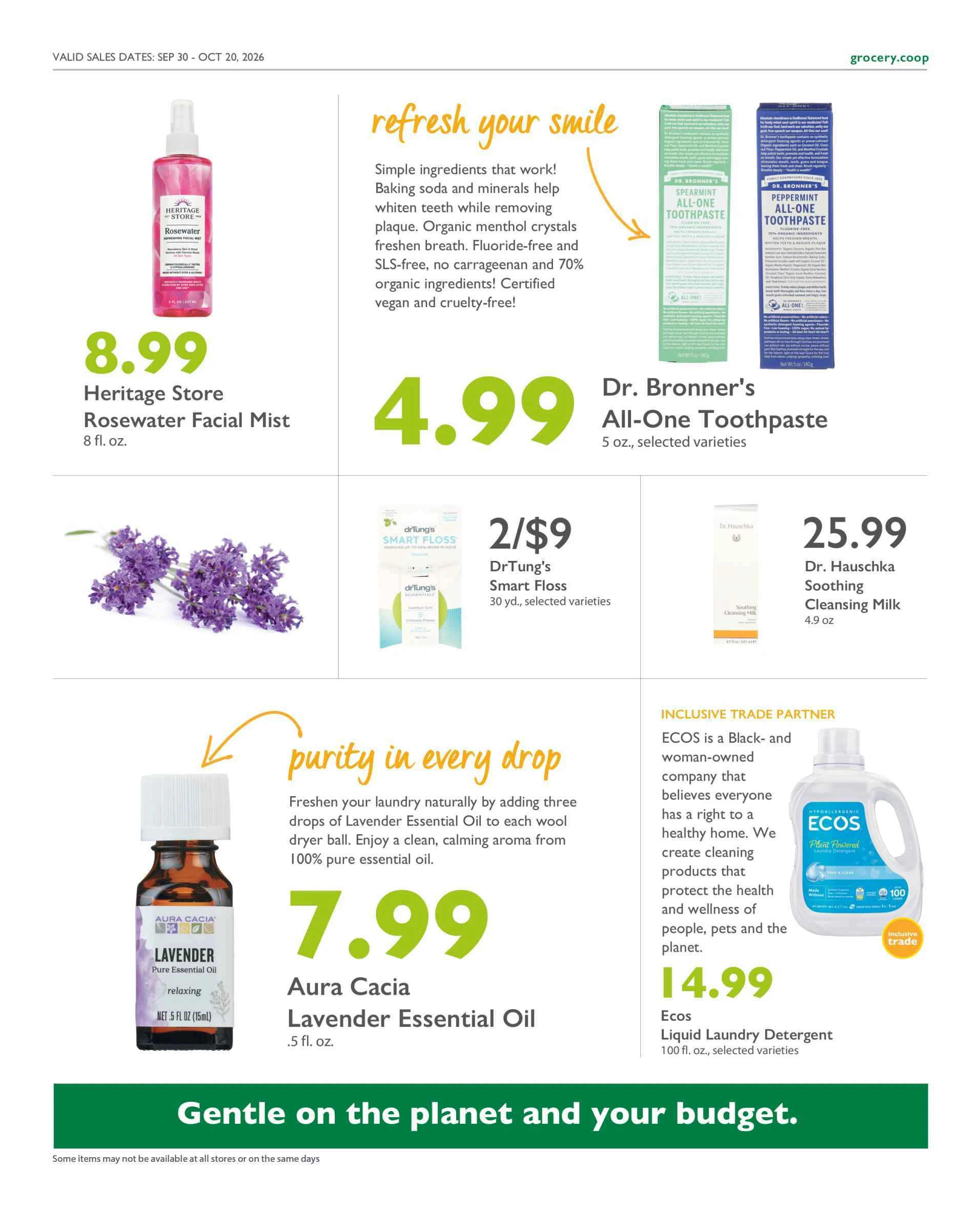 Bloomingfoods Co-op Market Co+op Deals September 30 – October 20, 2026 - Page 13