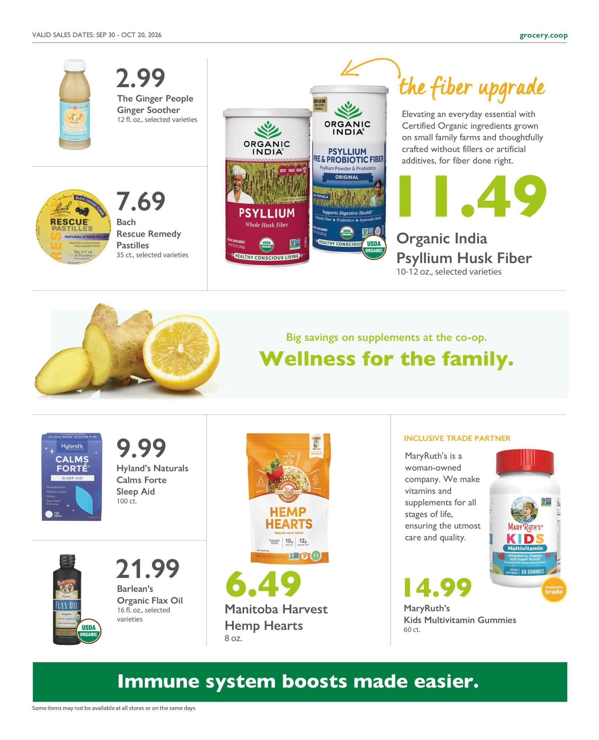 Bloomingfoods Co-op Market Co+op Deals September 30 – October 20, 2026 - Page 14