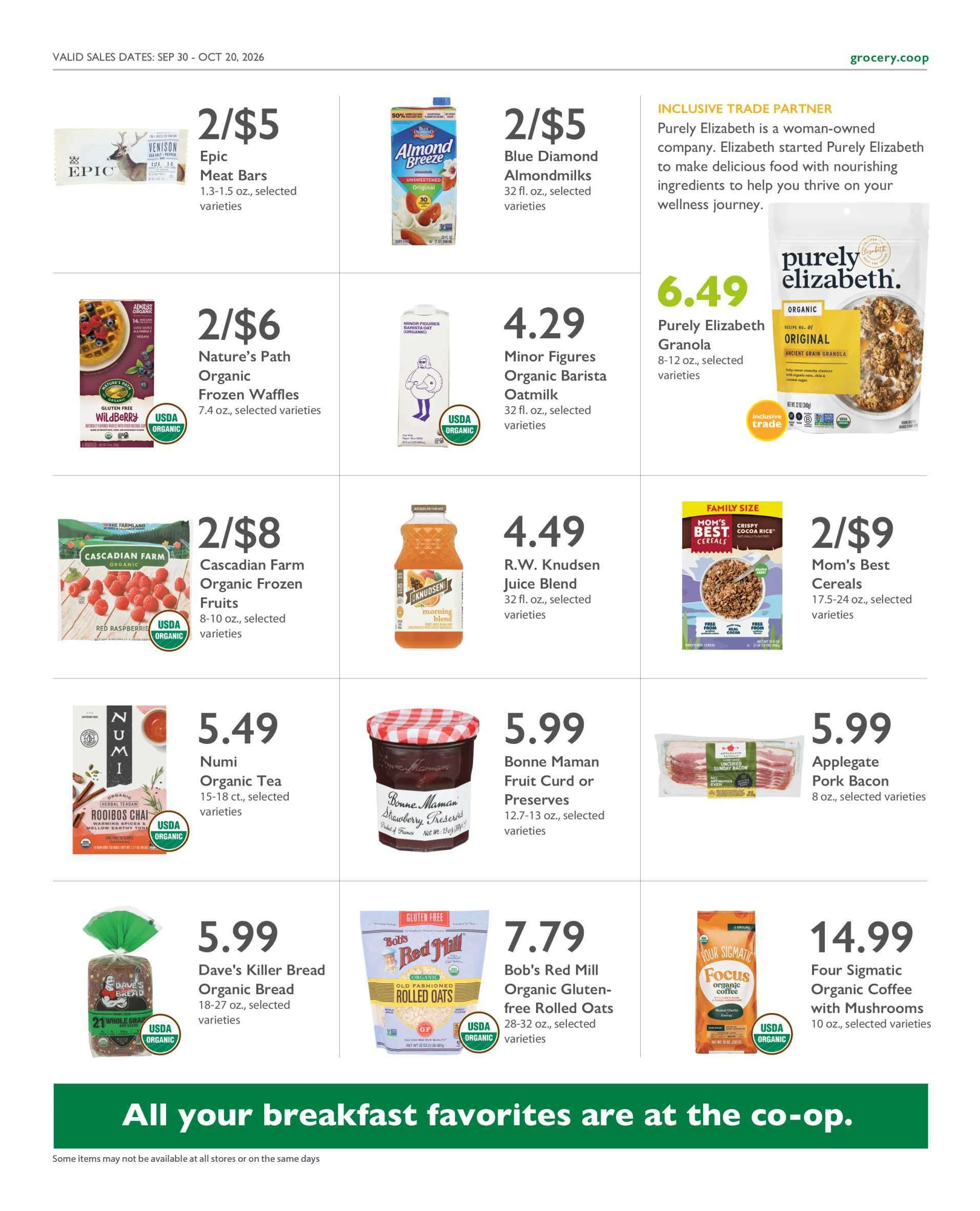 Bloomingfoods Co-op Market Co+op Deals September 30 – October 20, 2026 - Page 8