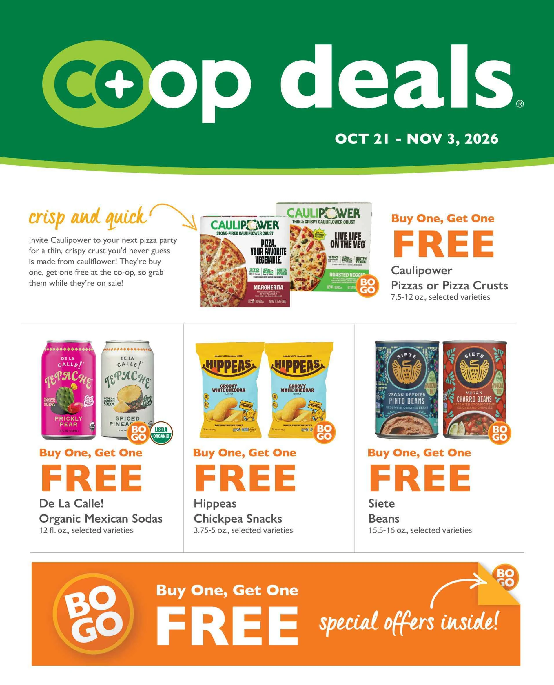 Bloomingfoods Co-op Market Co+op Deals October 21 – November 3, 2026 - Page 1